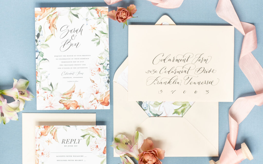 Florals on Invitation Suites- Why they work.