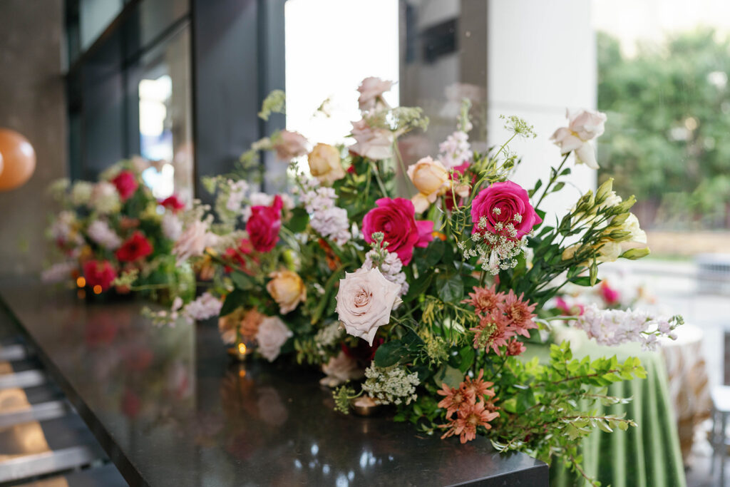 Tabletop floral arrangements