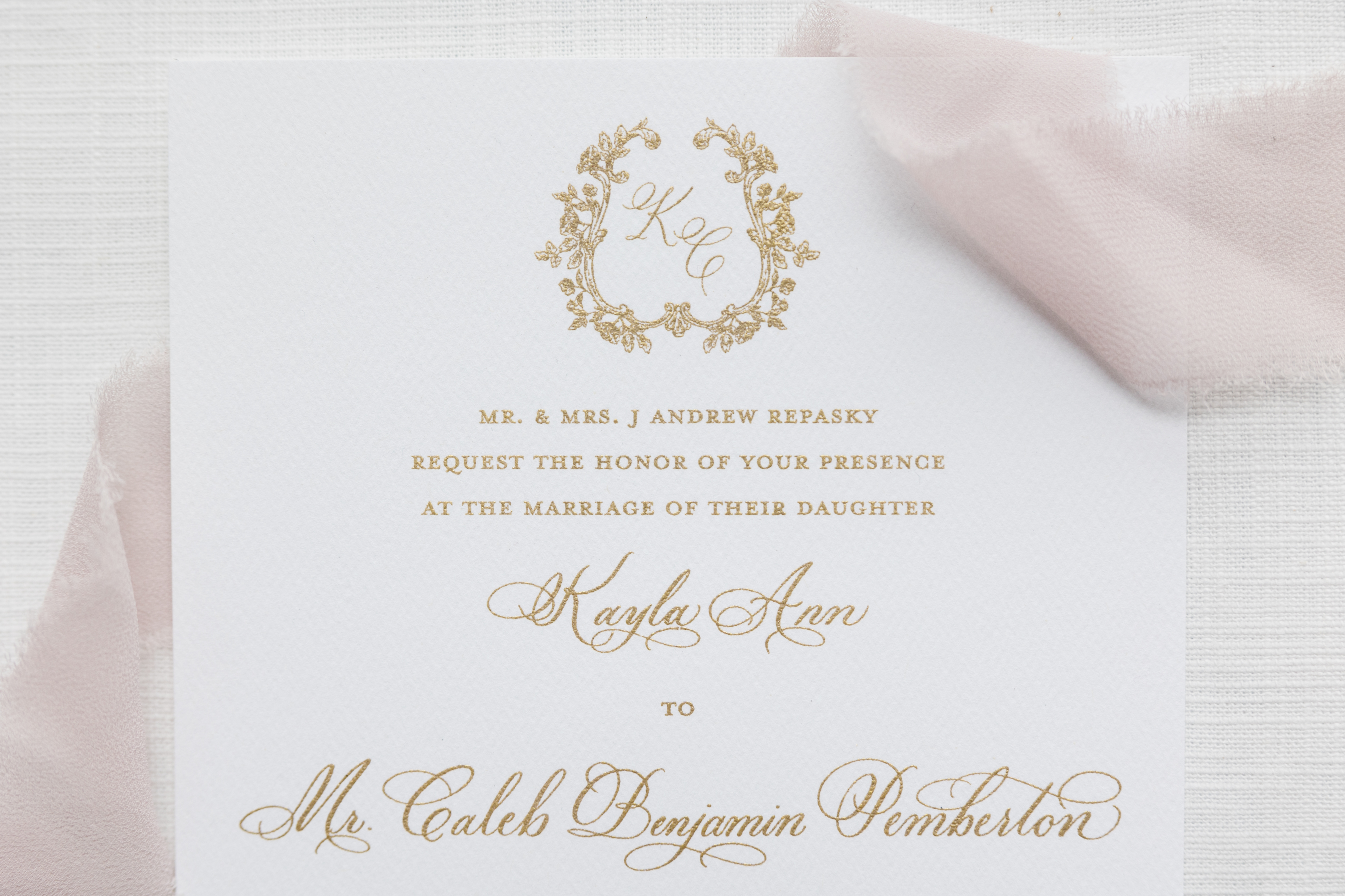 Custom Wedding invitation