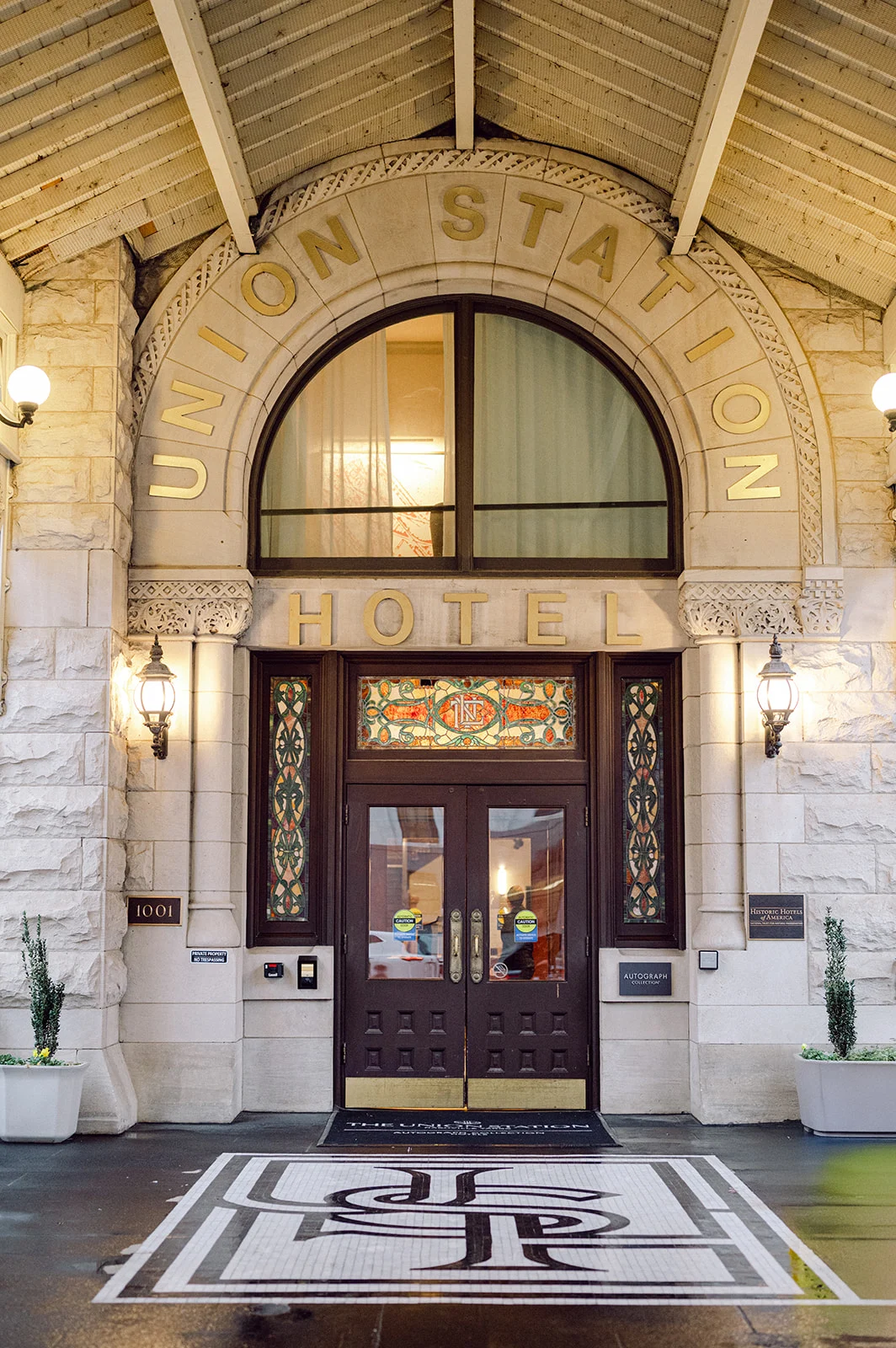 Lavender Wedding Invitations and details from Historic Union Station Hotel wedding