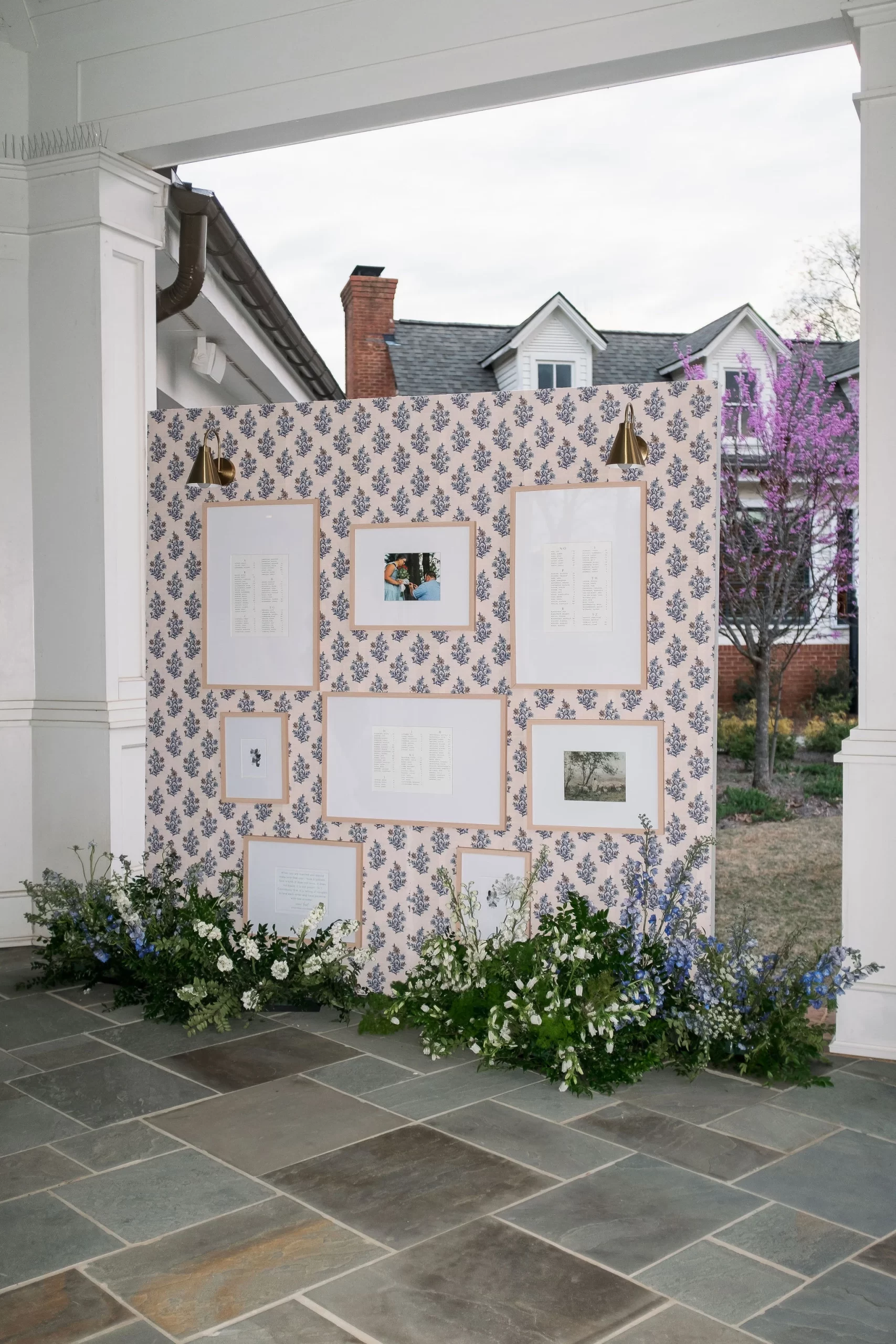 seating chart display at Romantic Barnsley Resort Wedding