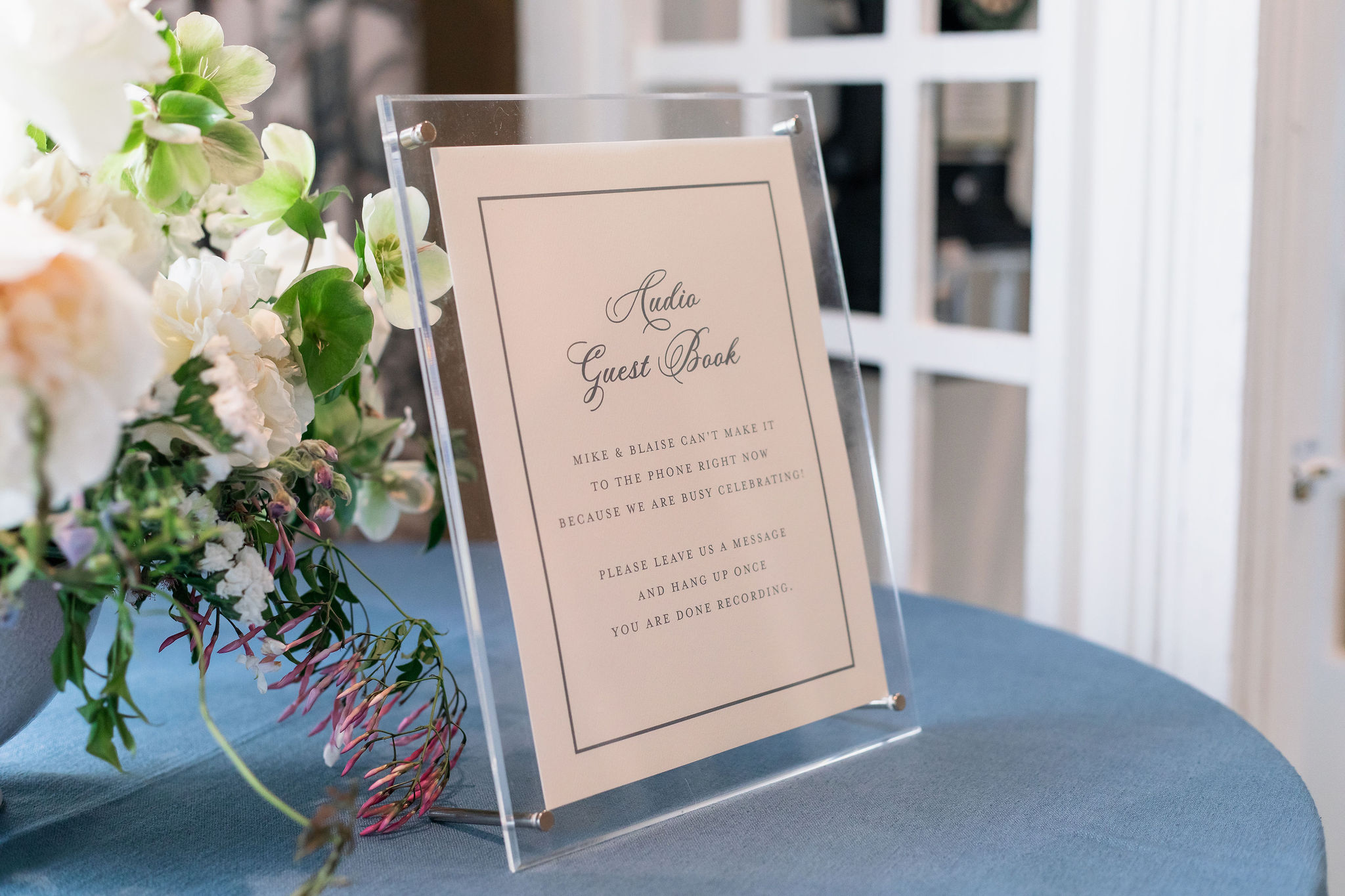 Audio Guestbook Sign by Full service Nashville Calligraphy studio 