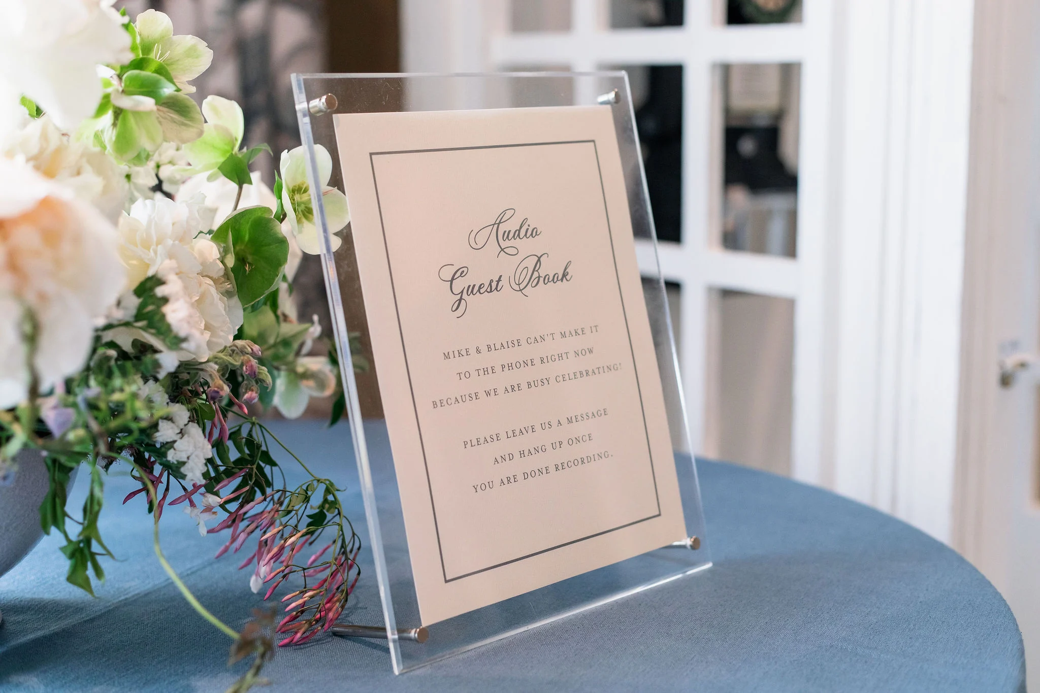 Audio Guestbook Sign by Full service Nashville Calligraphy studio
