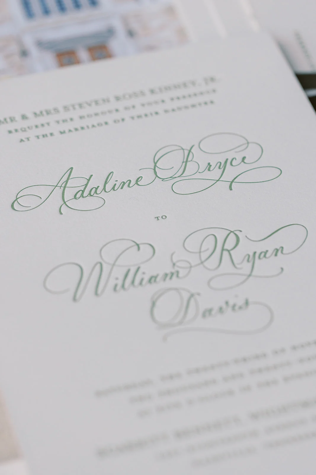 Green Invitation Suites for Every Wedding Style
