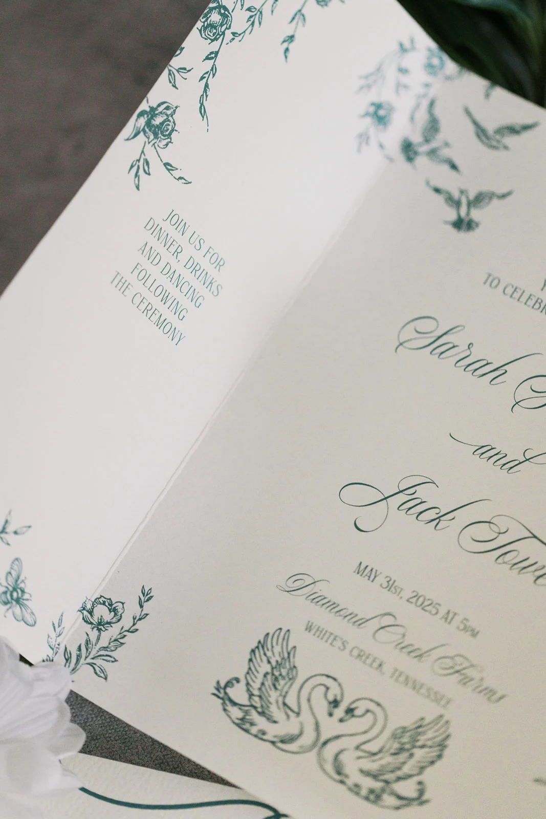 Nashville Studio shares Green wedding invites for Every Wedding Style