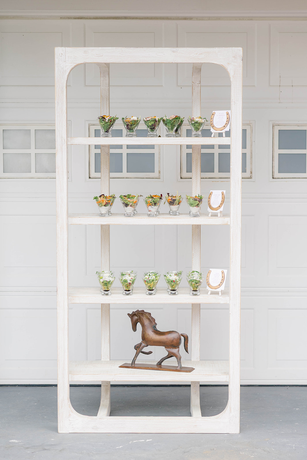 food signage featuring horseshoes at Kentucky Derby Inspired Event