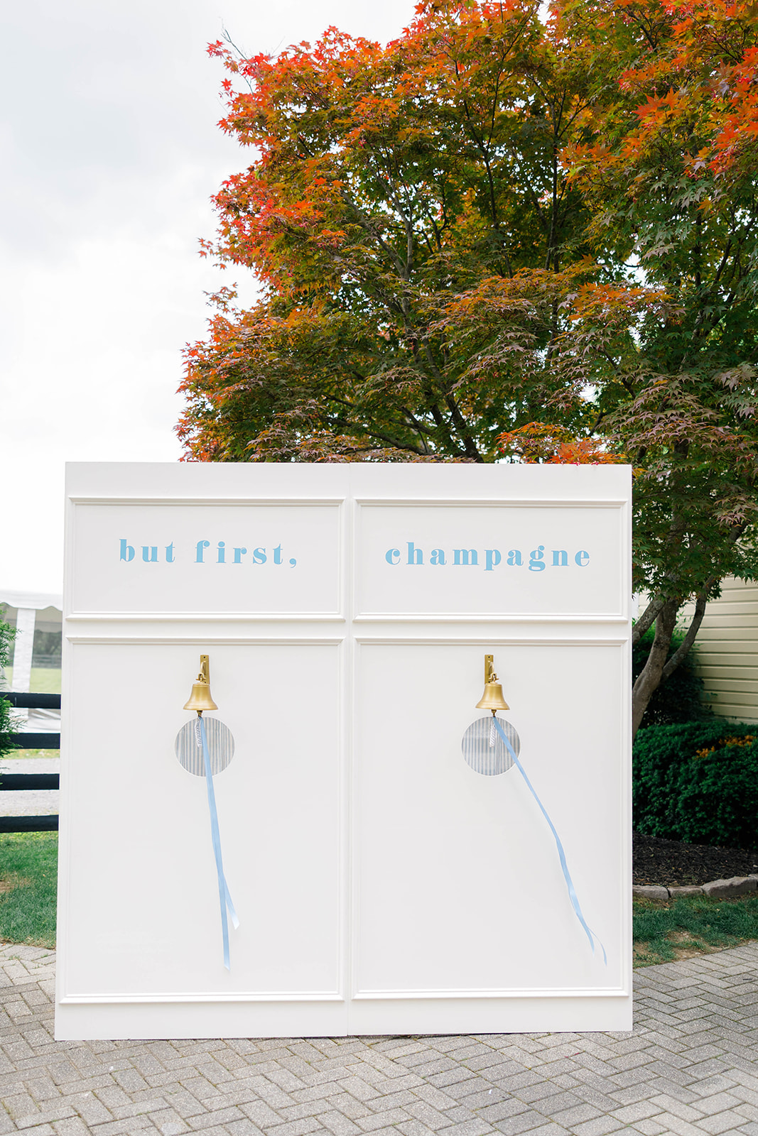 Champagne installation | Welcoming drink pass through from Kentucky Derby Inspired Event