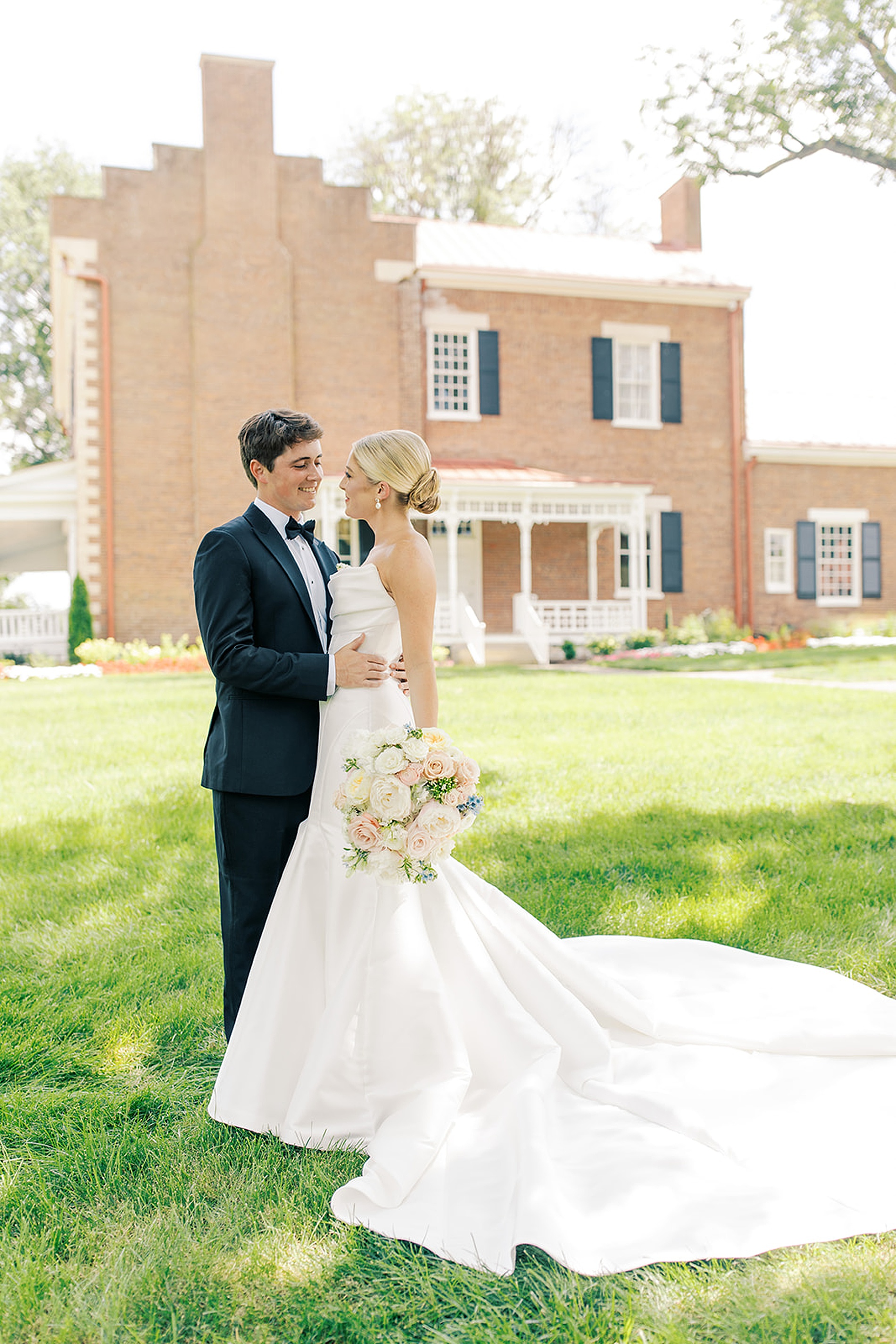 Bride and groom portraits from Romantic Garden Wedding at Ravenswood Mansion