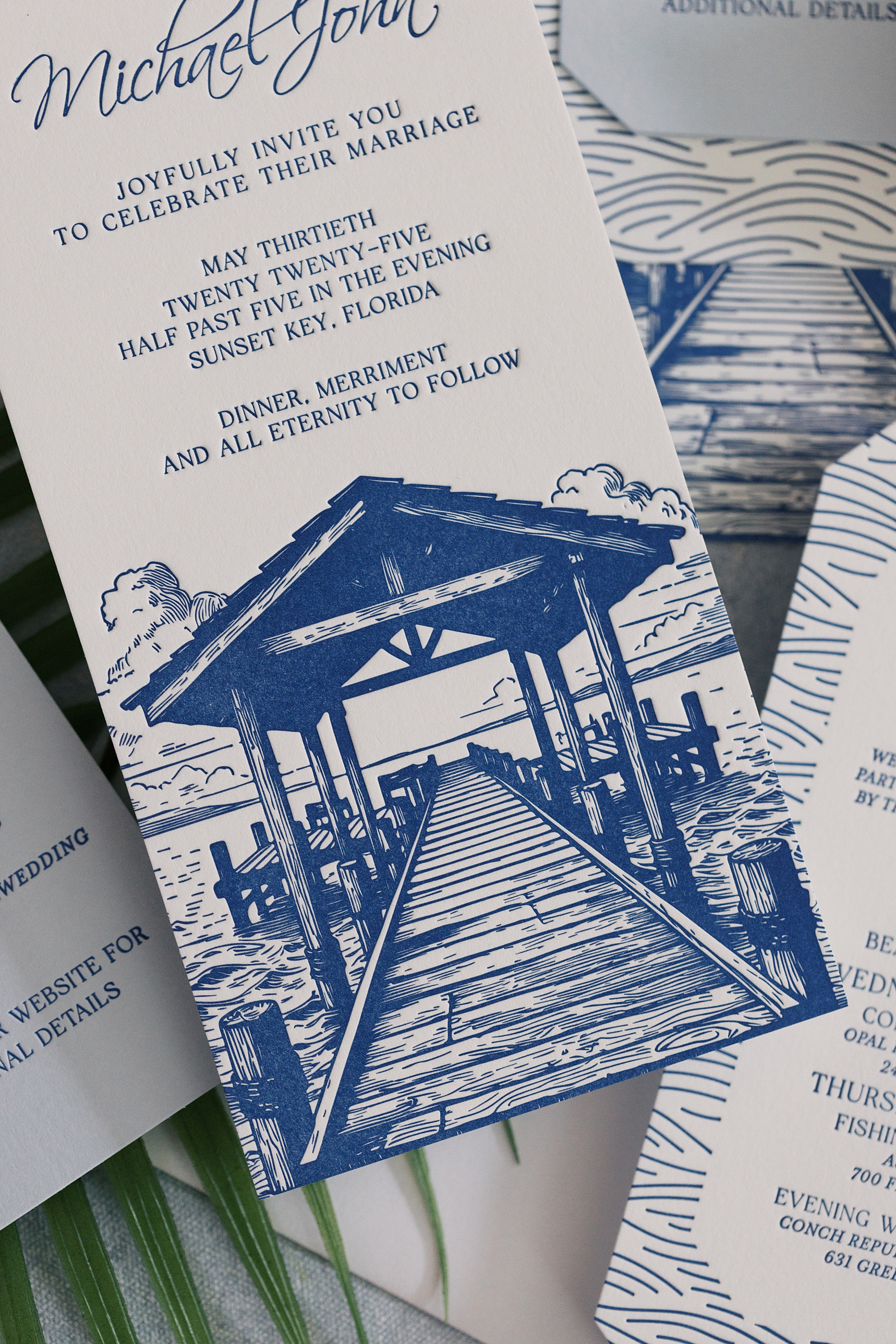 Blue Wedding Invitations That Make a Statement