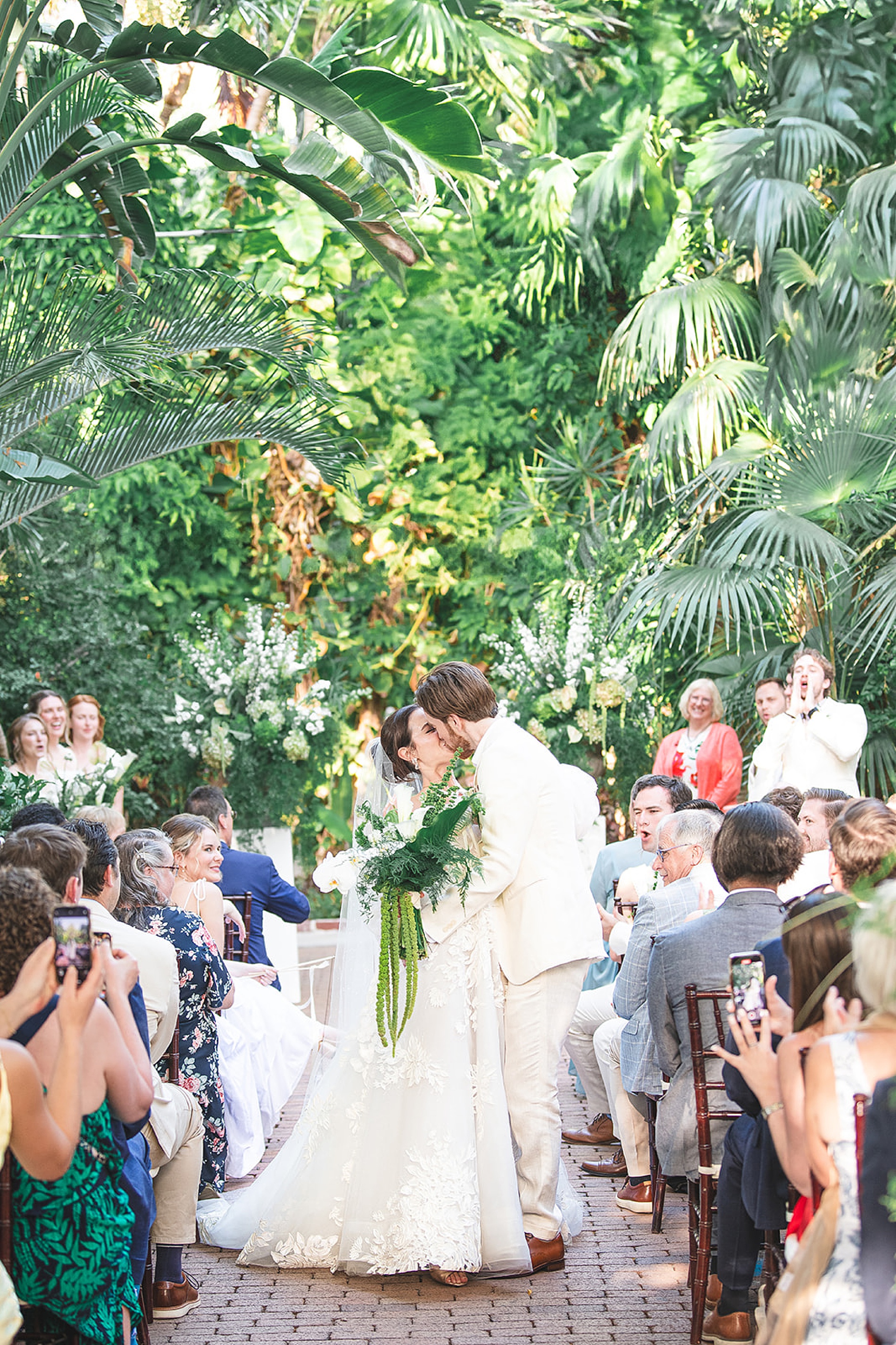 Key west wedding ceremony at The Hemingway House