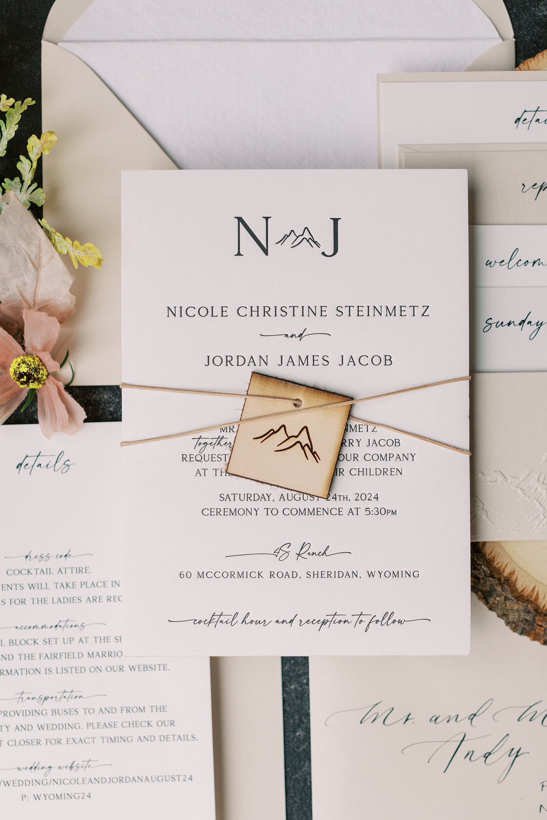 Western-Inspired Wyoming Ranch Wedding Details in Sheridan, WY