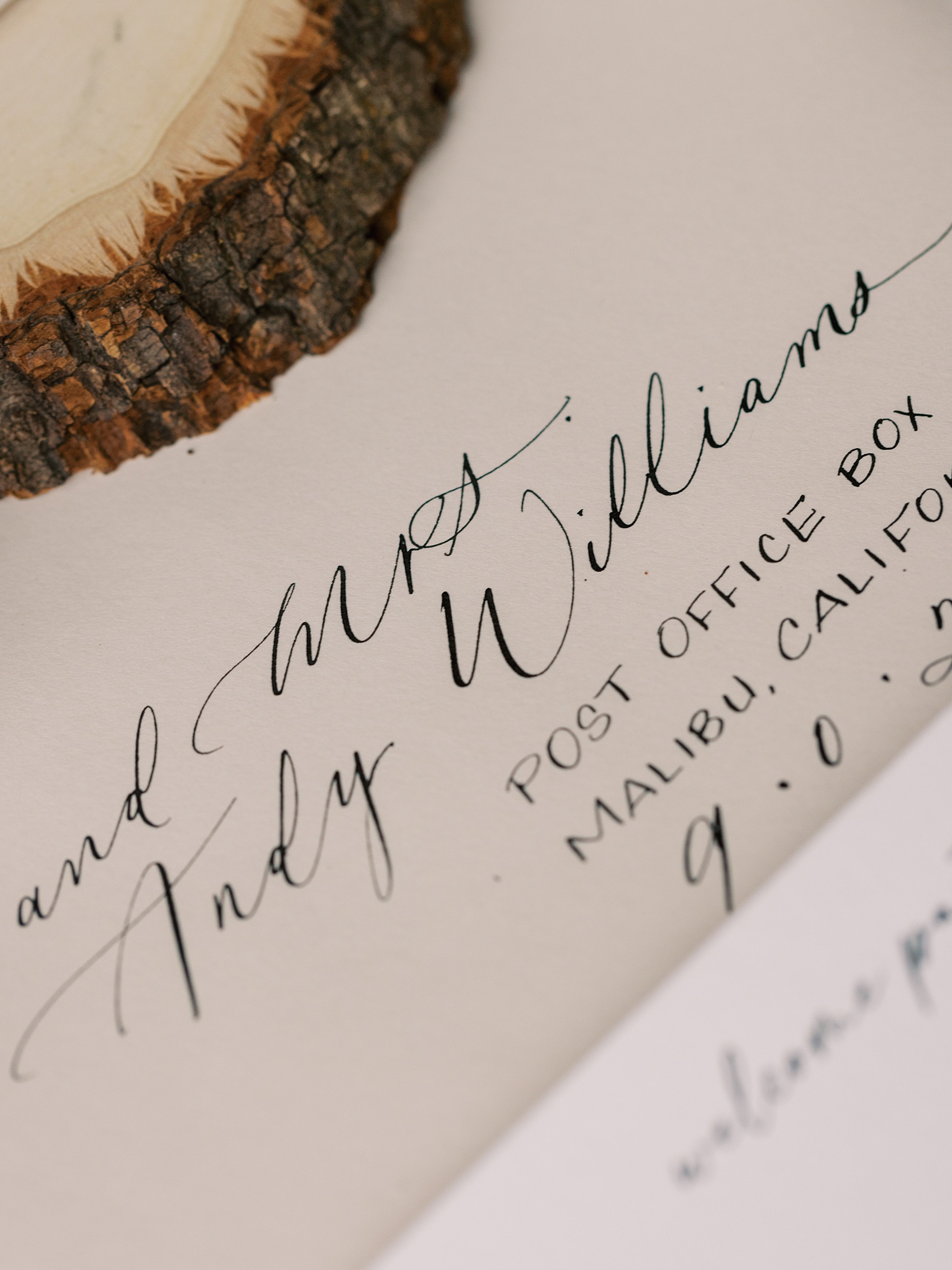 Custom wedding envelope calligraphy