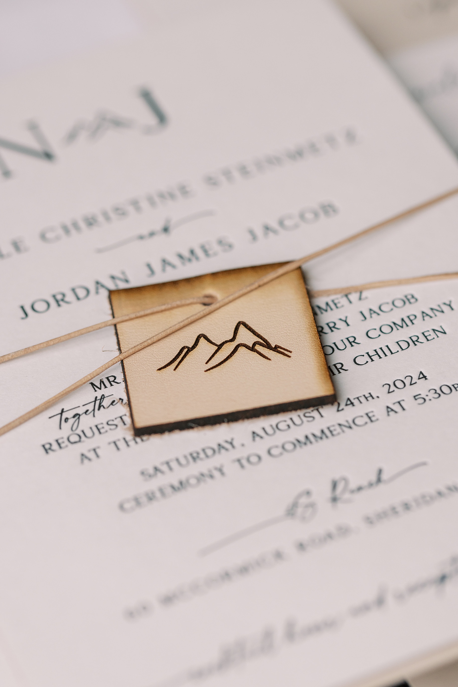 Western-Inspired Wyoming Ranch Wedding invite in Sheridan, WY