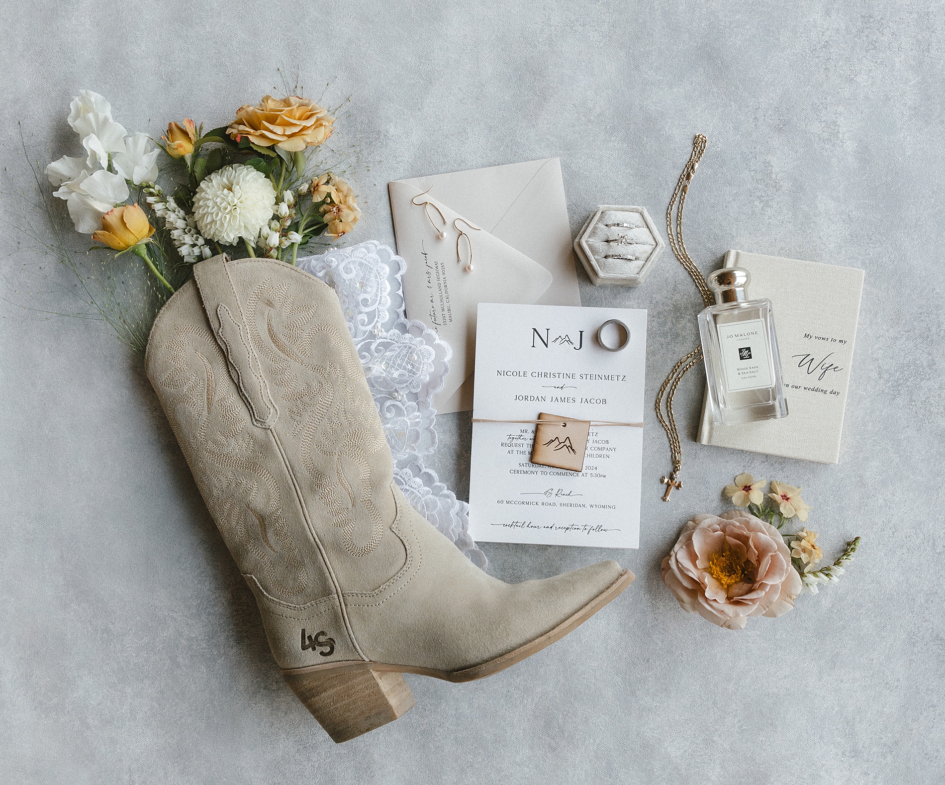 Western-Inspired Wyoming Ranch Wedding invitations in Sheridan, WY