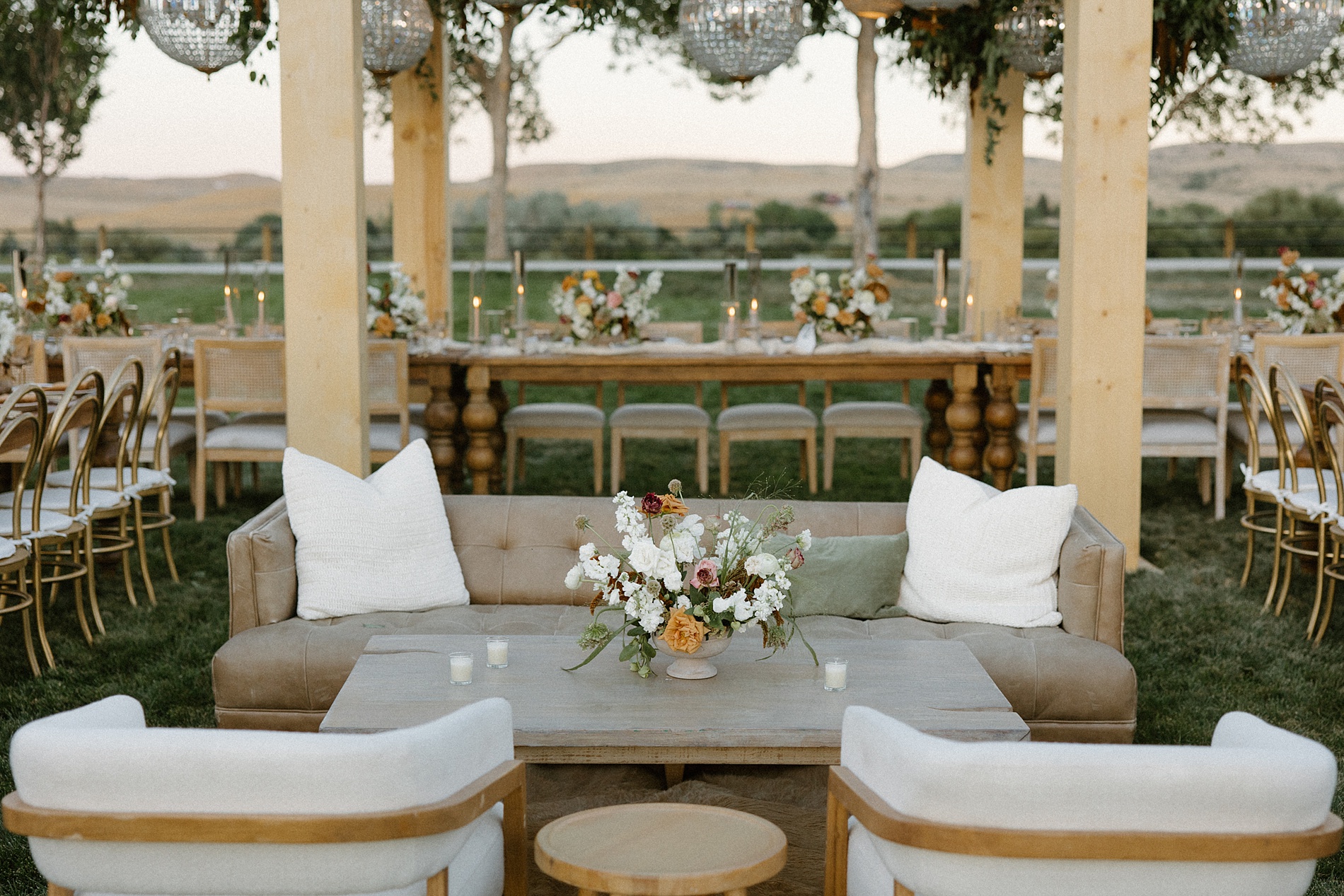 elevated Western-Inspired Wyoming Ranch Wedding  