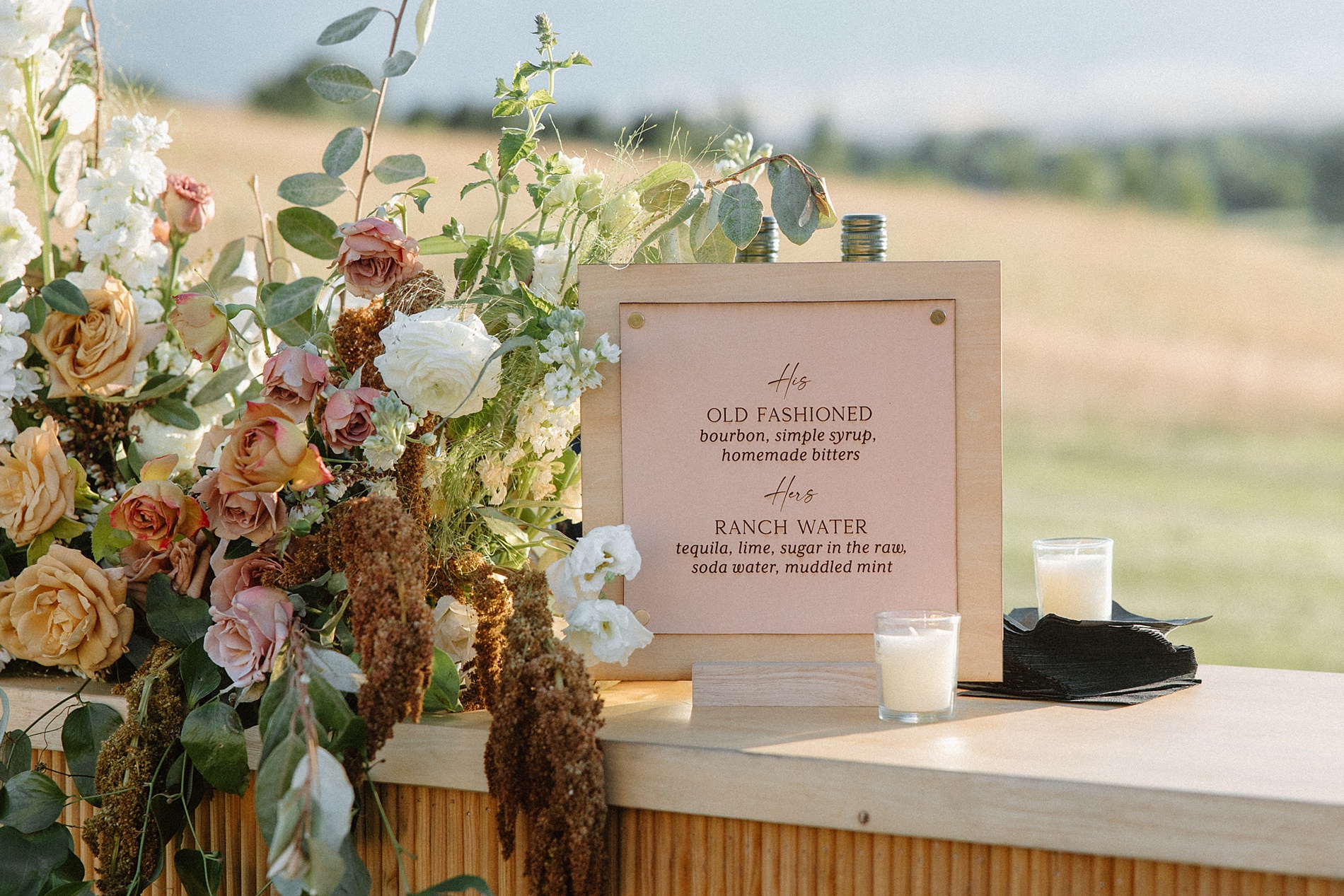custom bar sign by Nashville calligraphy studio