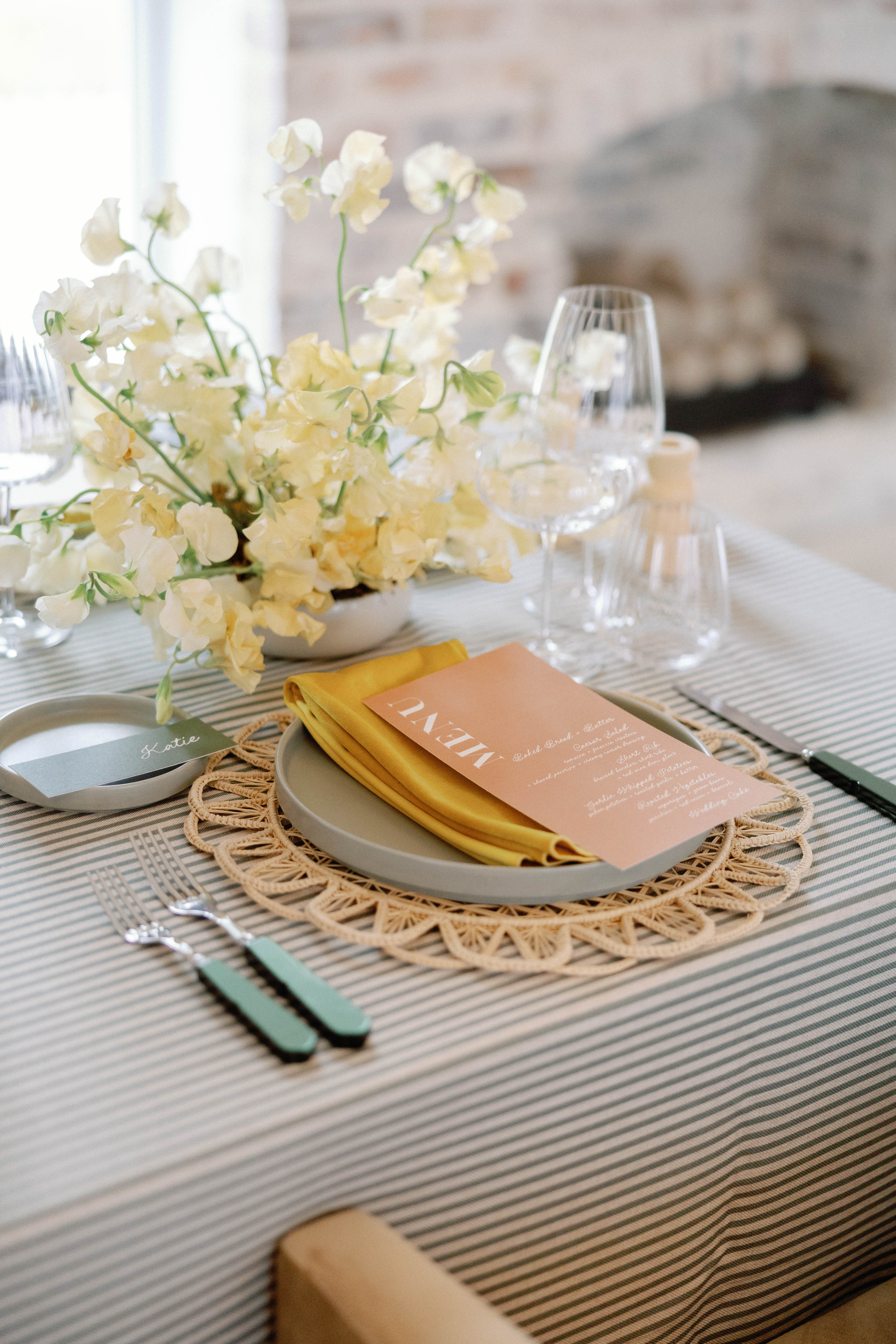 elegant and formal tablescape at Nashville wedding 