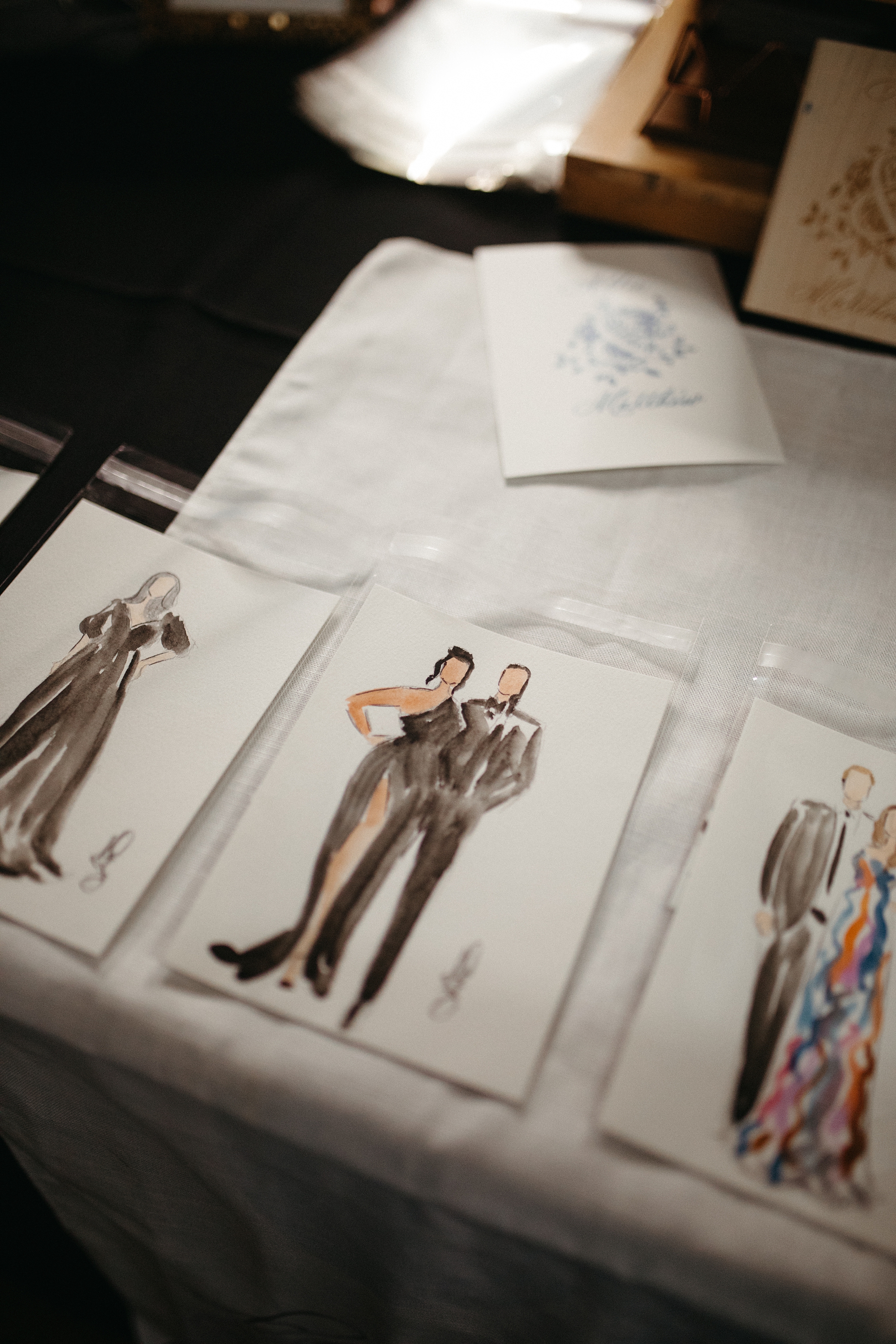 live artist at Clementine Hall wedding