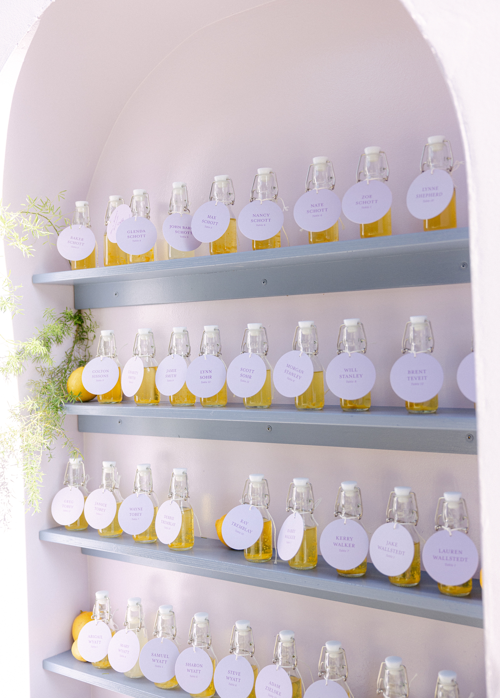 From Invitations to Limoncello: Custom Clementine Hall Wedding Details