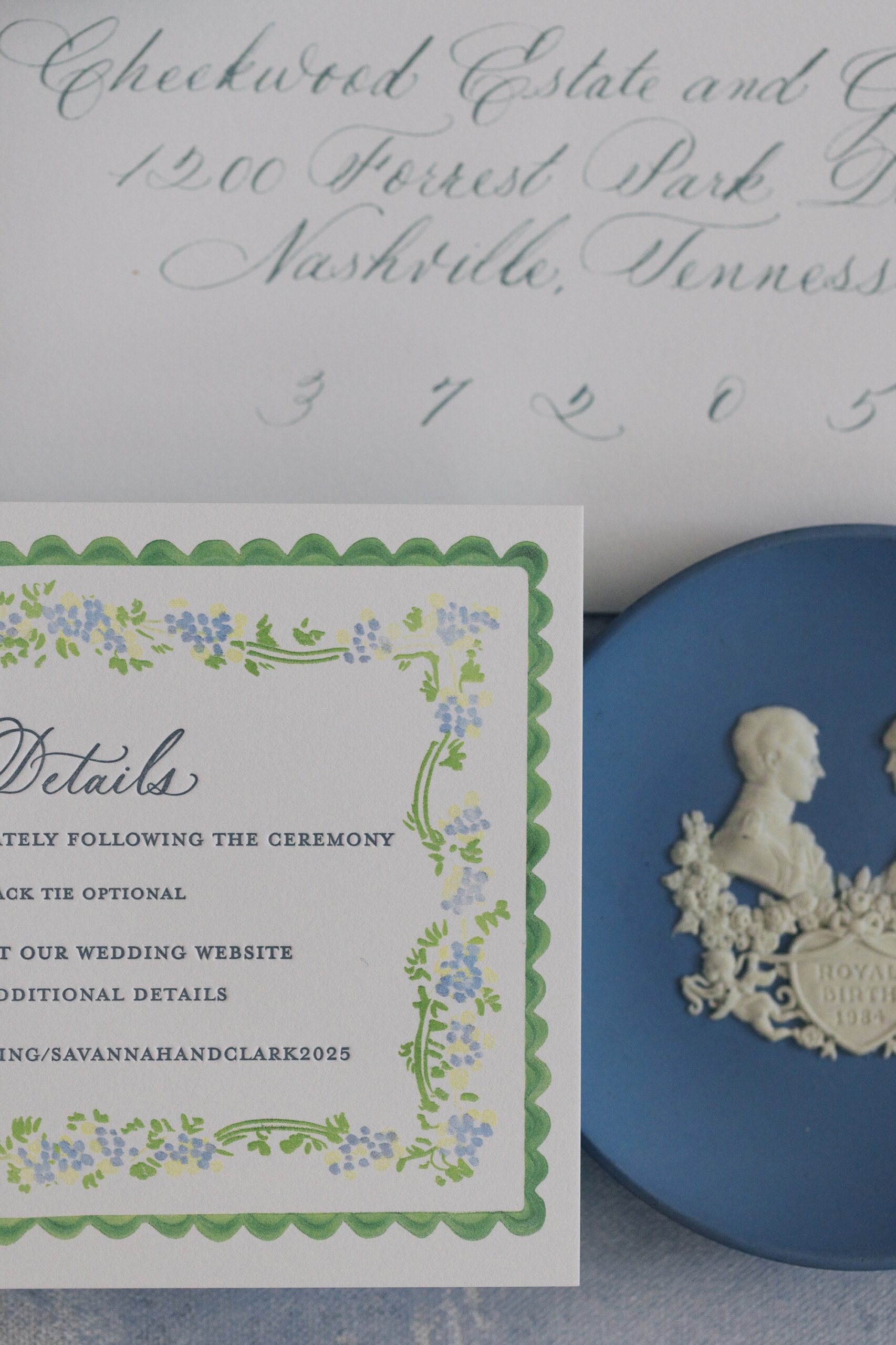 Elegant Spring Wedding details and invitations