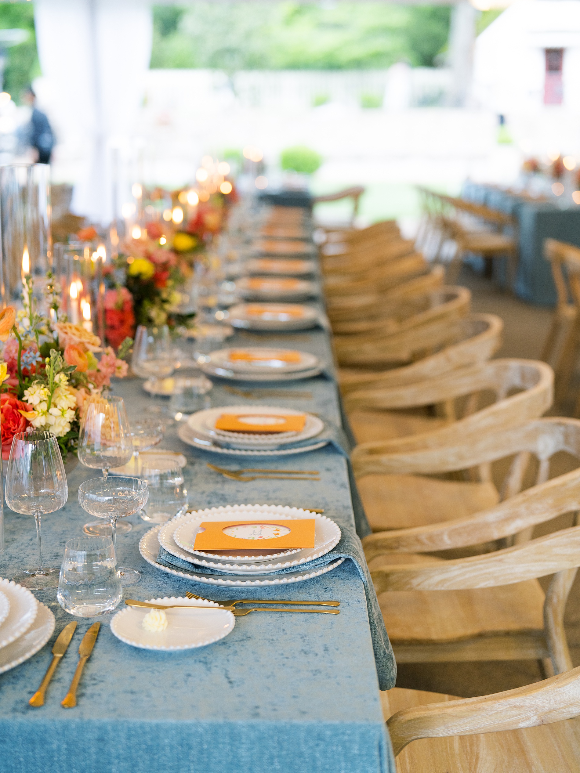 elegant tablescape at Nashville wedding 