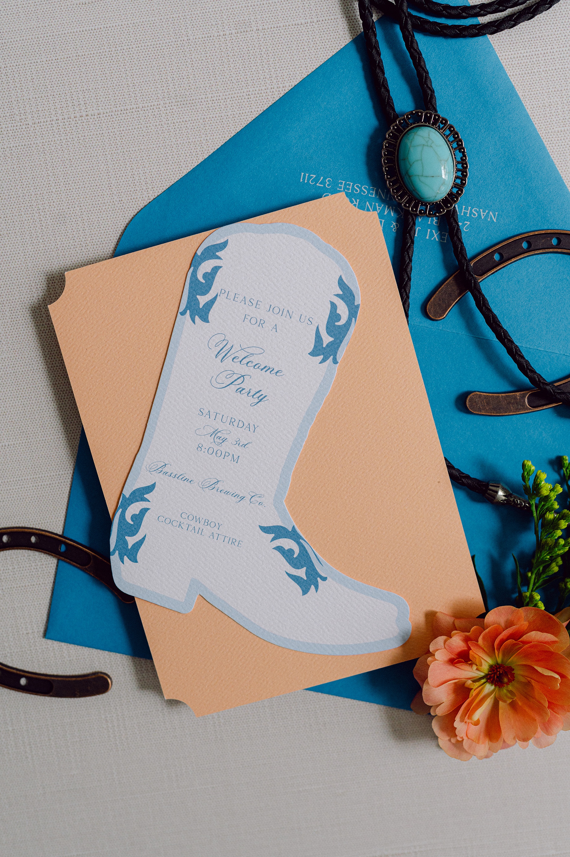 Nashville wedding invitation details 