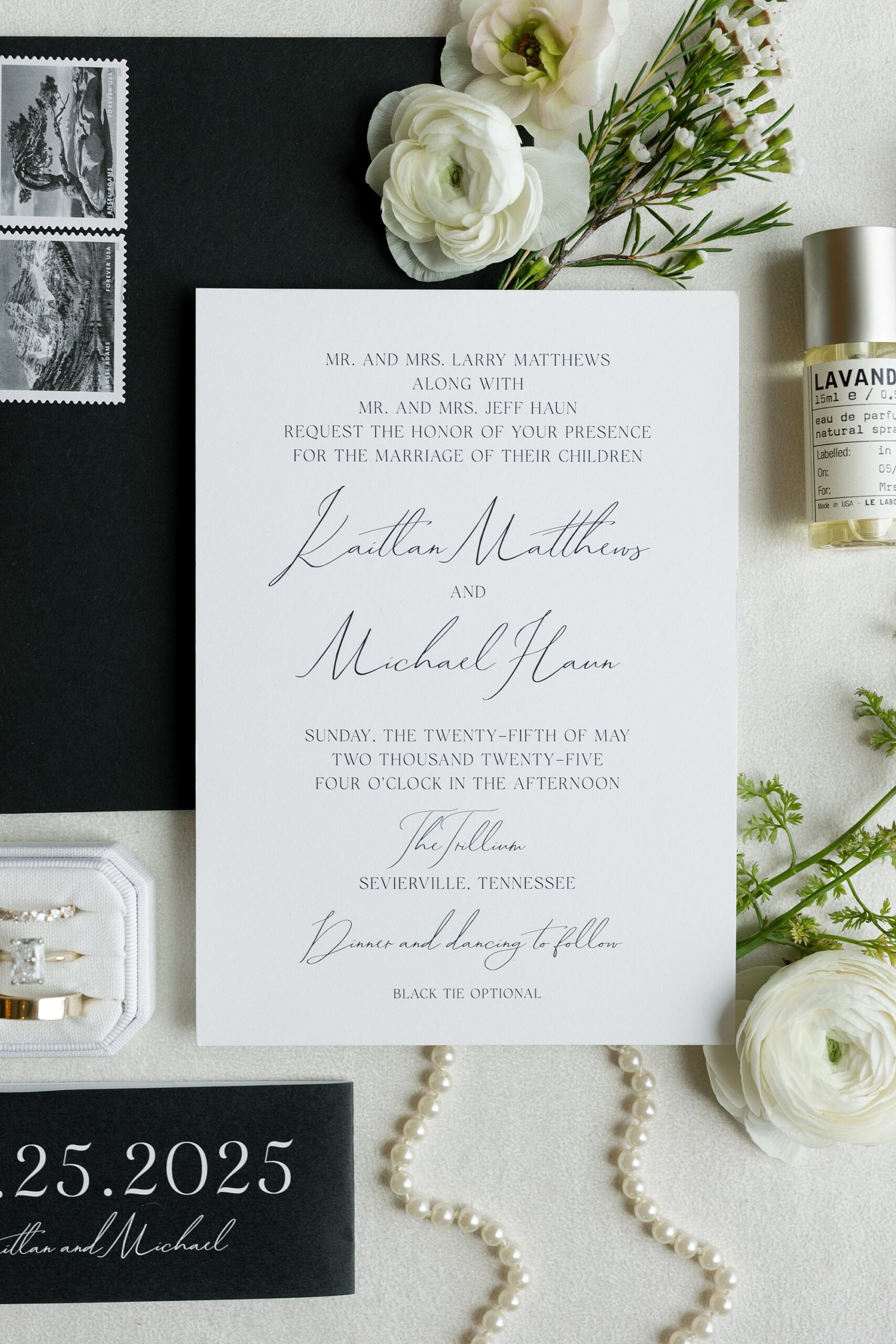 Black and White Invitation Suite  