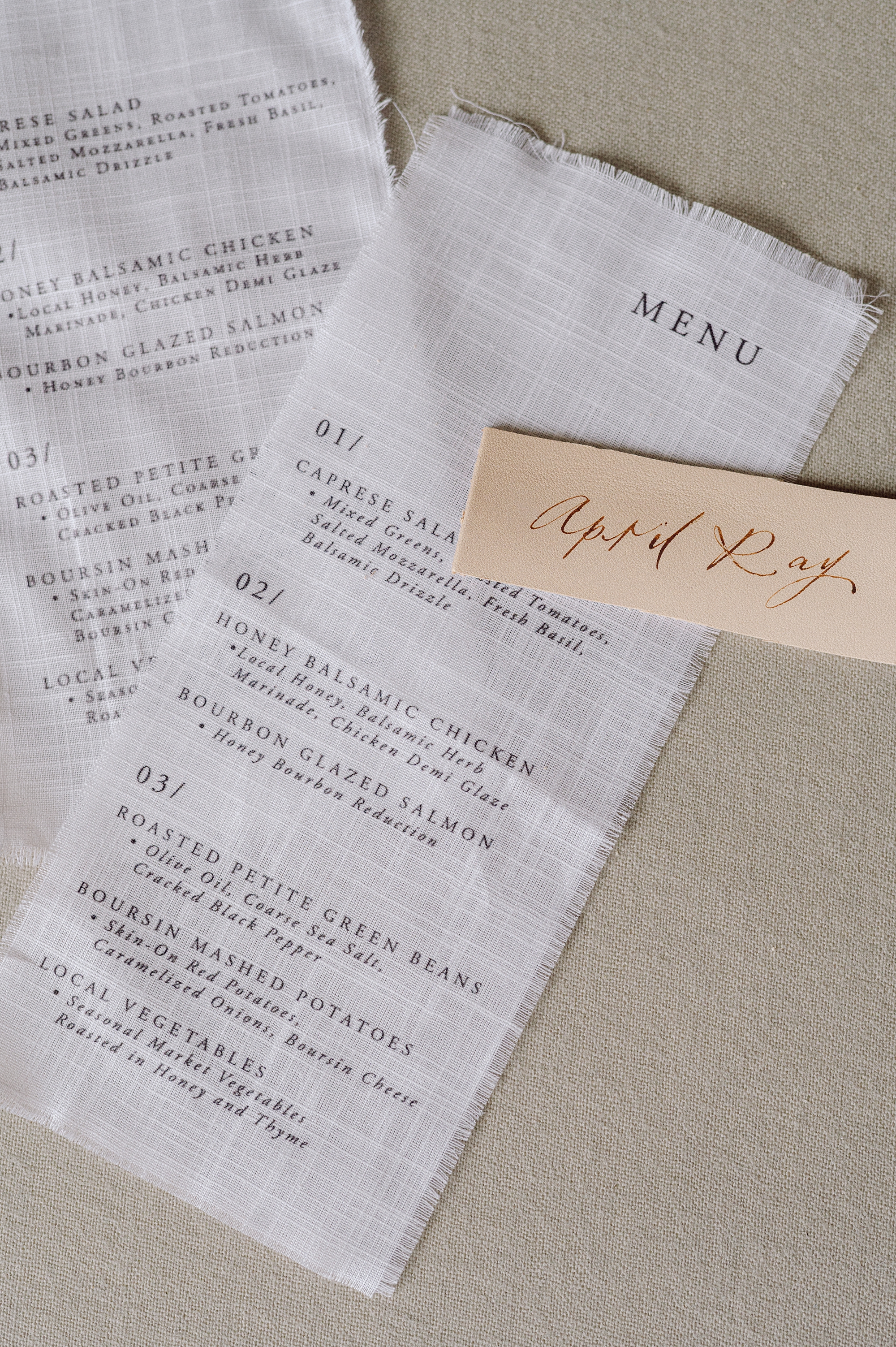 Cedarmont Farm Textured Wedding Details | Invitations & Day of Details