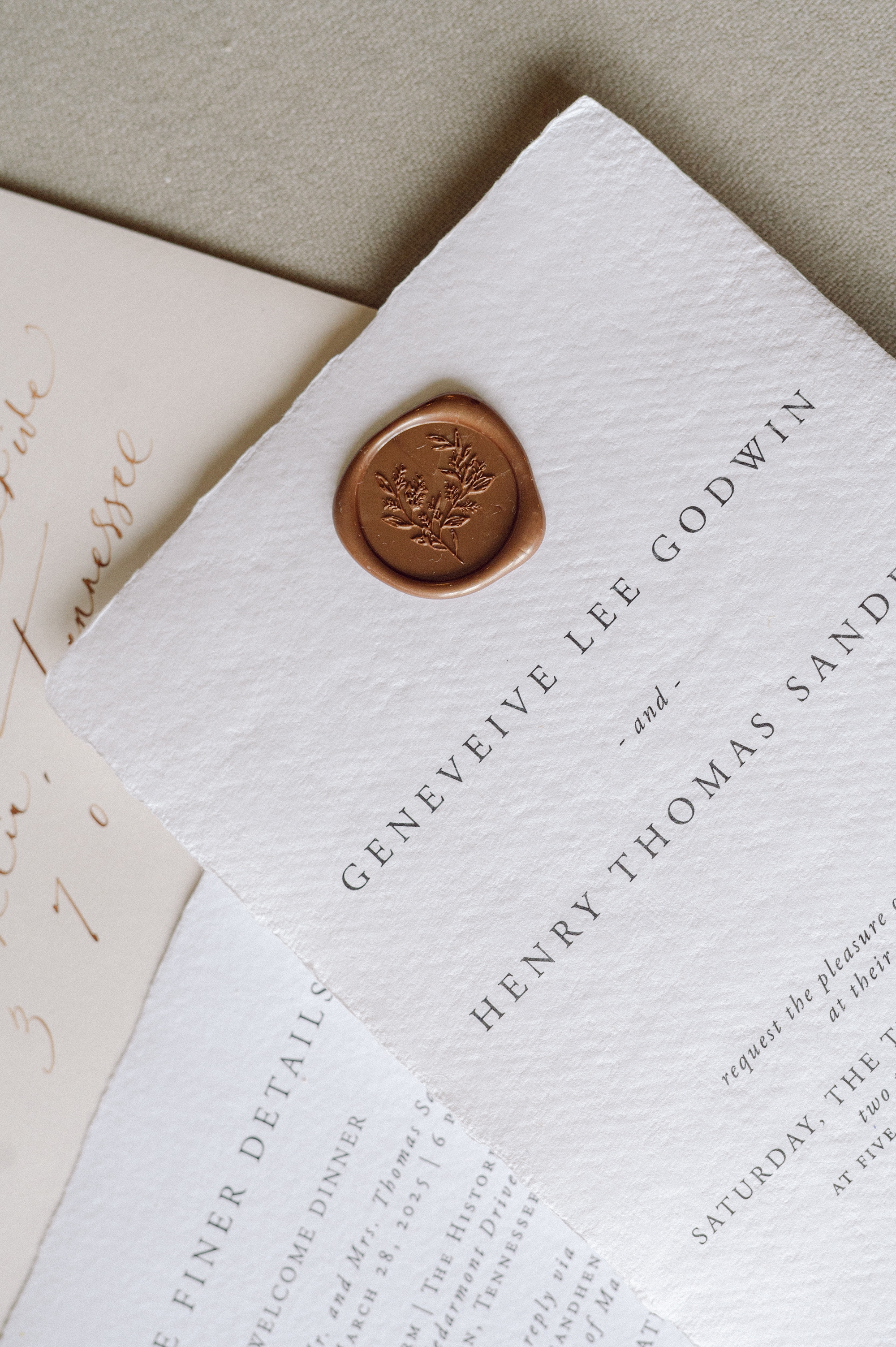 handmade paper invitation 