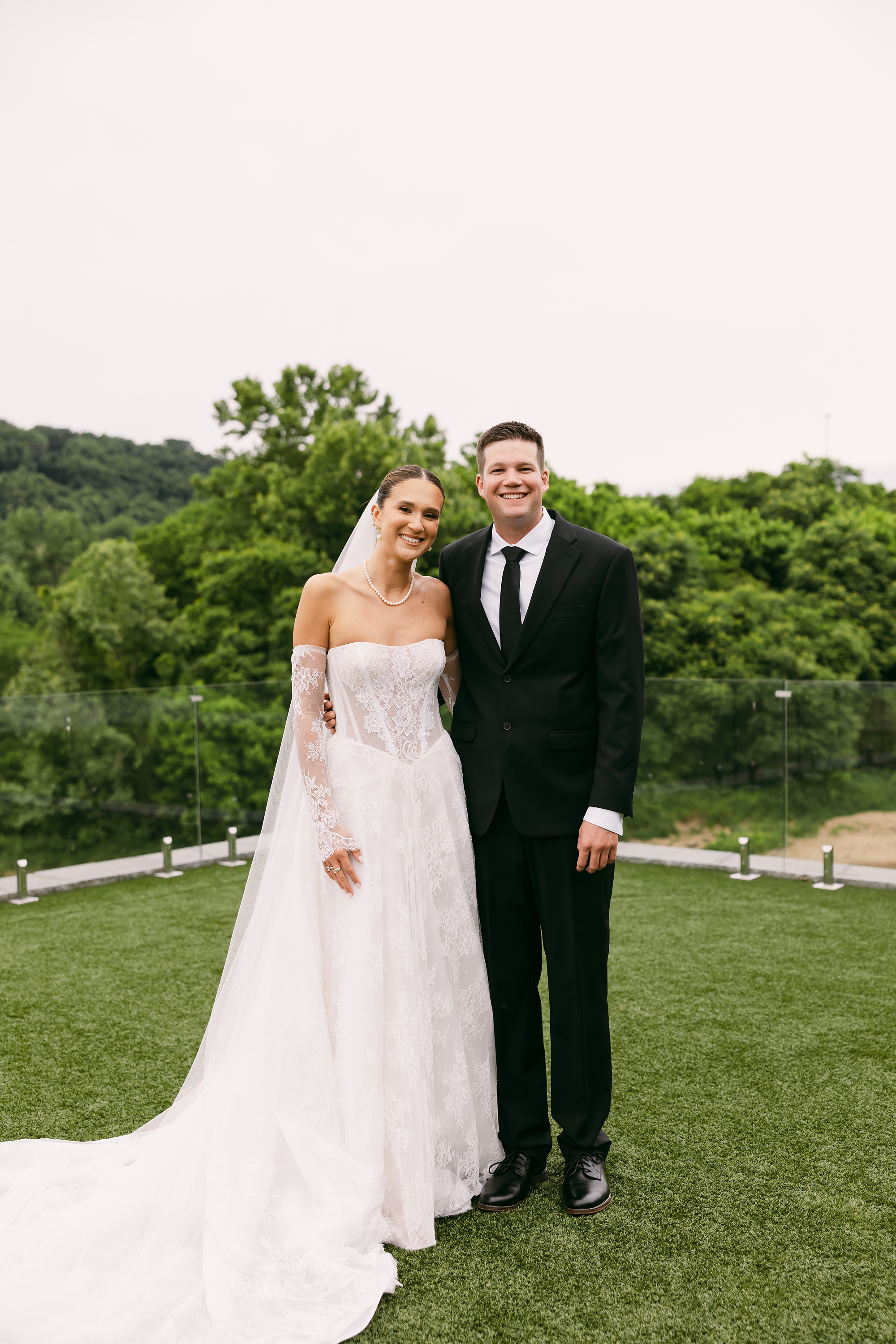 bride and groom at Diamond Creek Farms wedding 