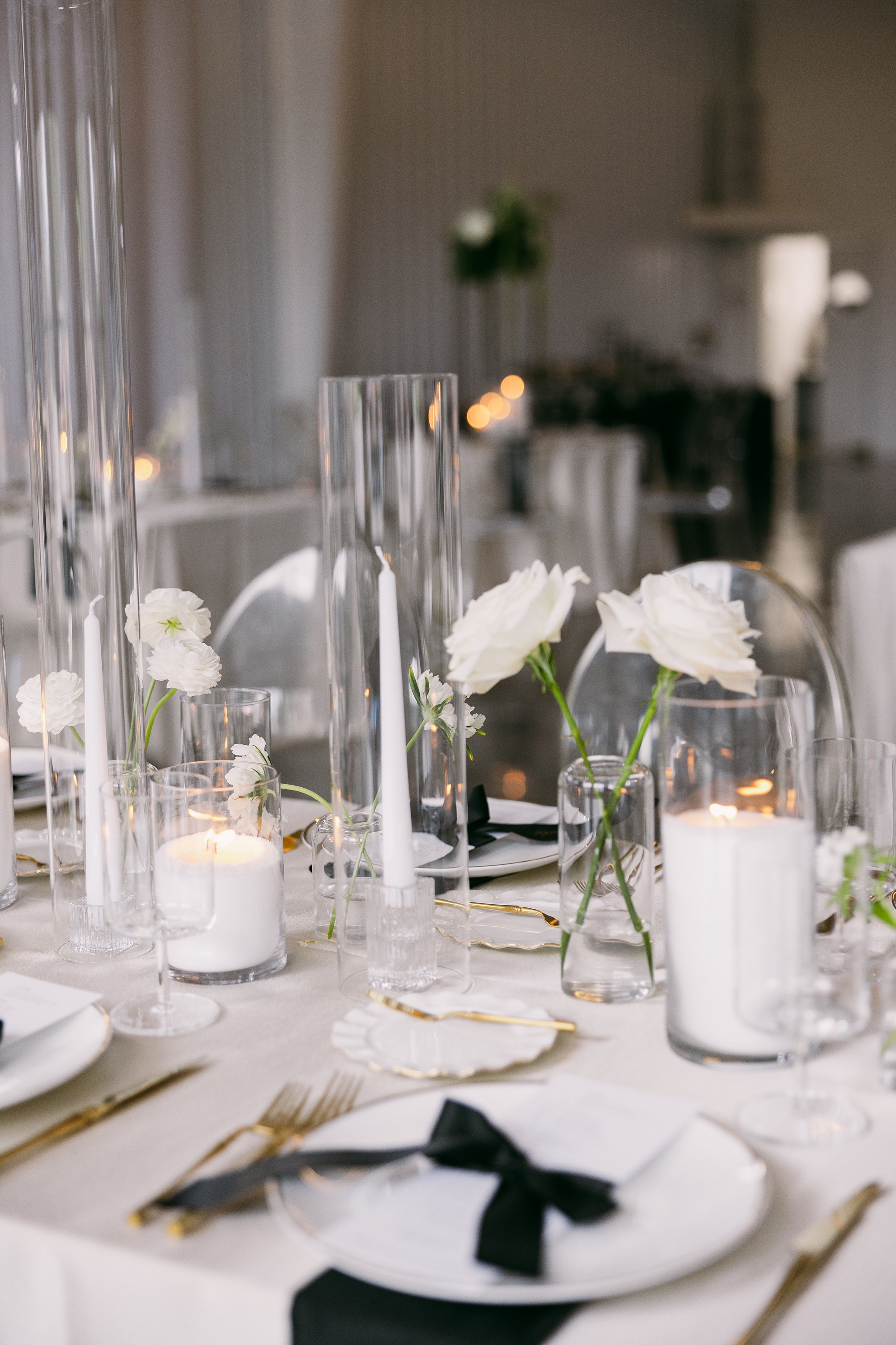 Modern Black-and-White Diamond Creek Wedding Details With Elevated Southern Charm by full-service wedding design house, White Ink Calligraphy