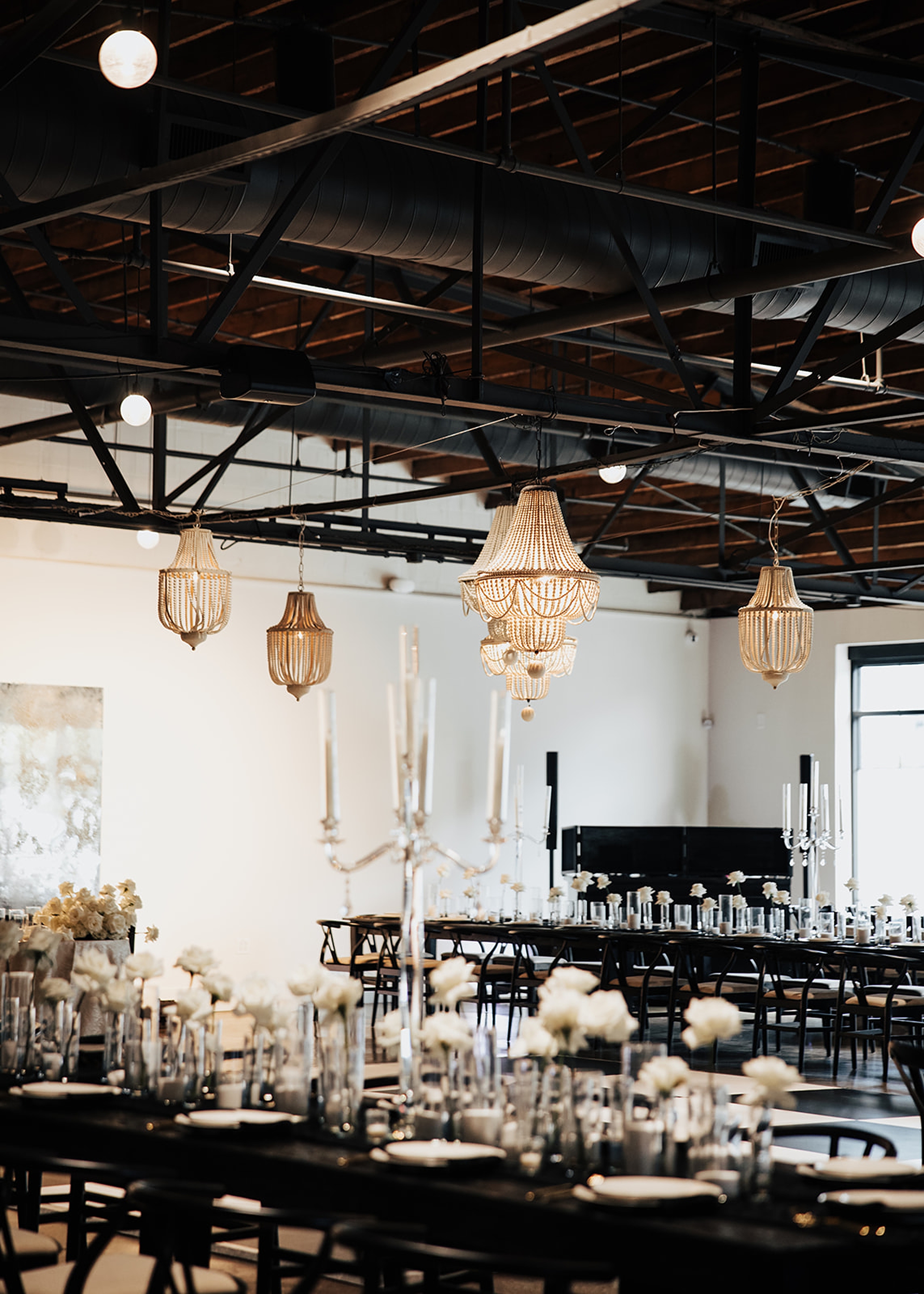 Saint Elle Wedding with Classic Black & White Details With a Modern Twist