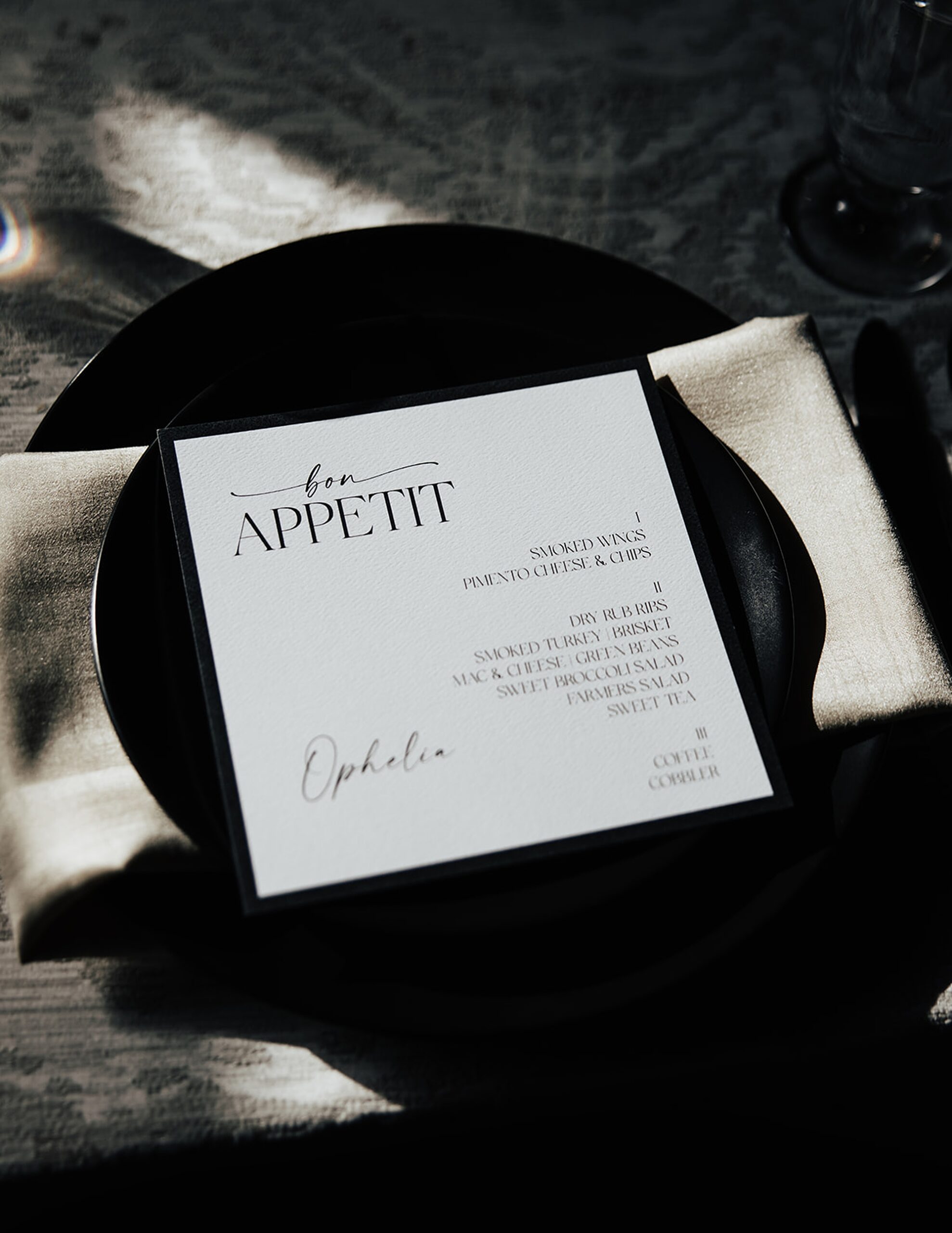 classic black and white details from wedding at Saint Elle in Nashville 