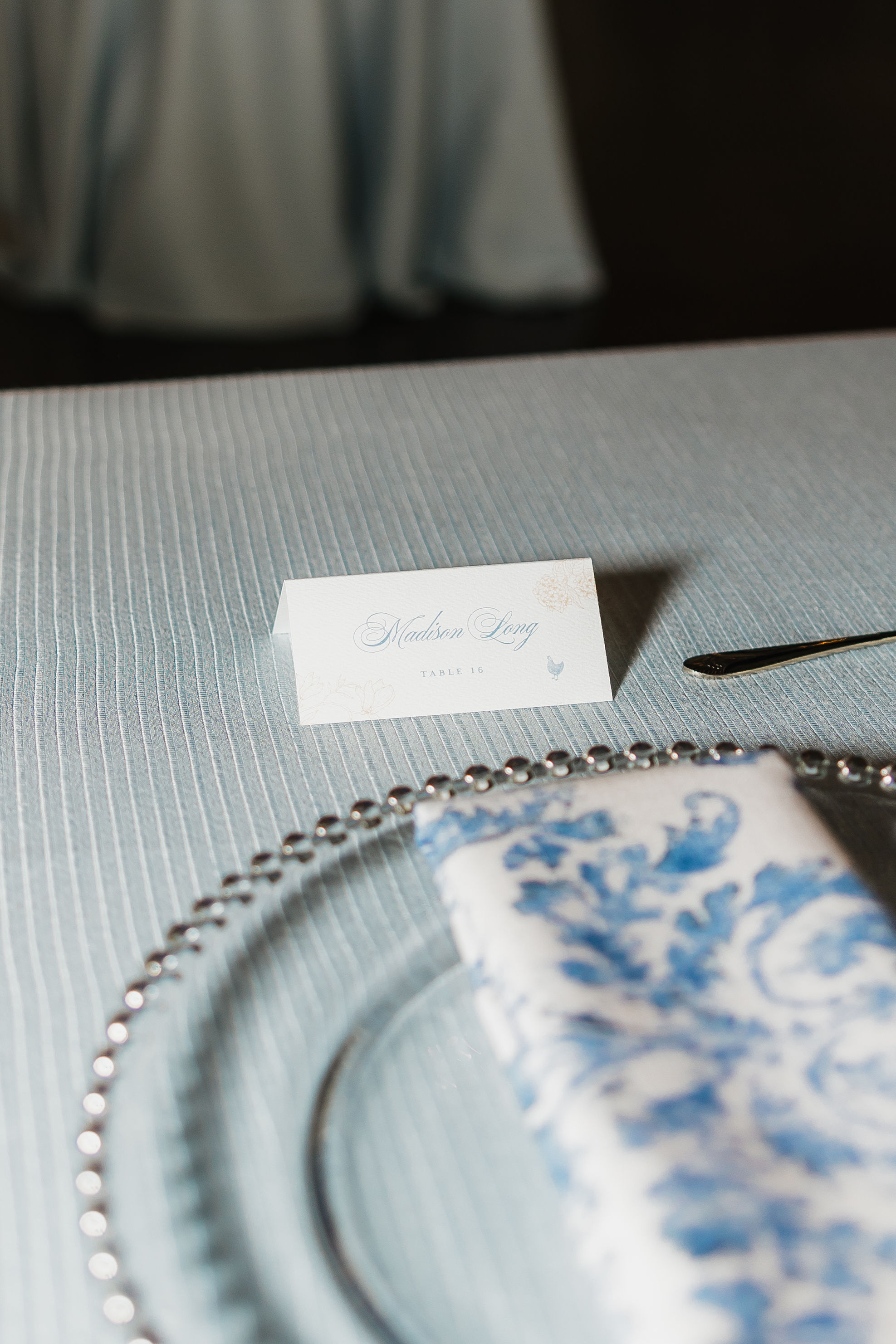 white place cards from wedding with Spring Colors & Playful Personalized Details 