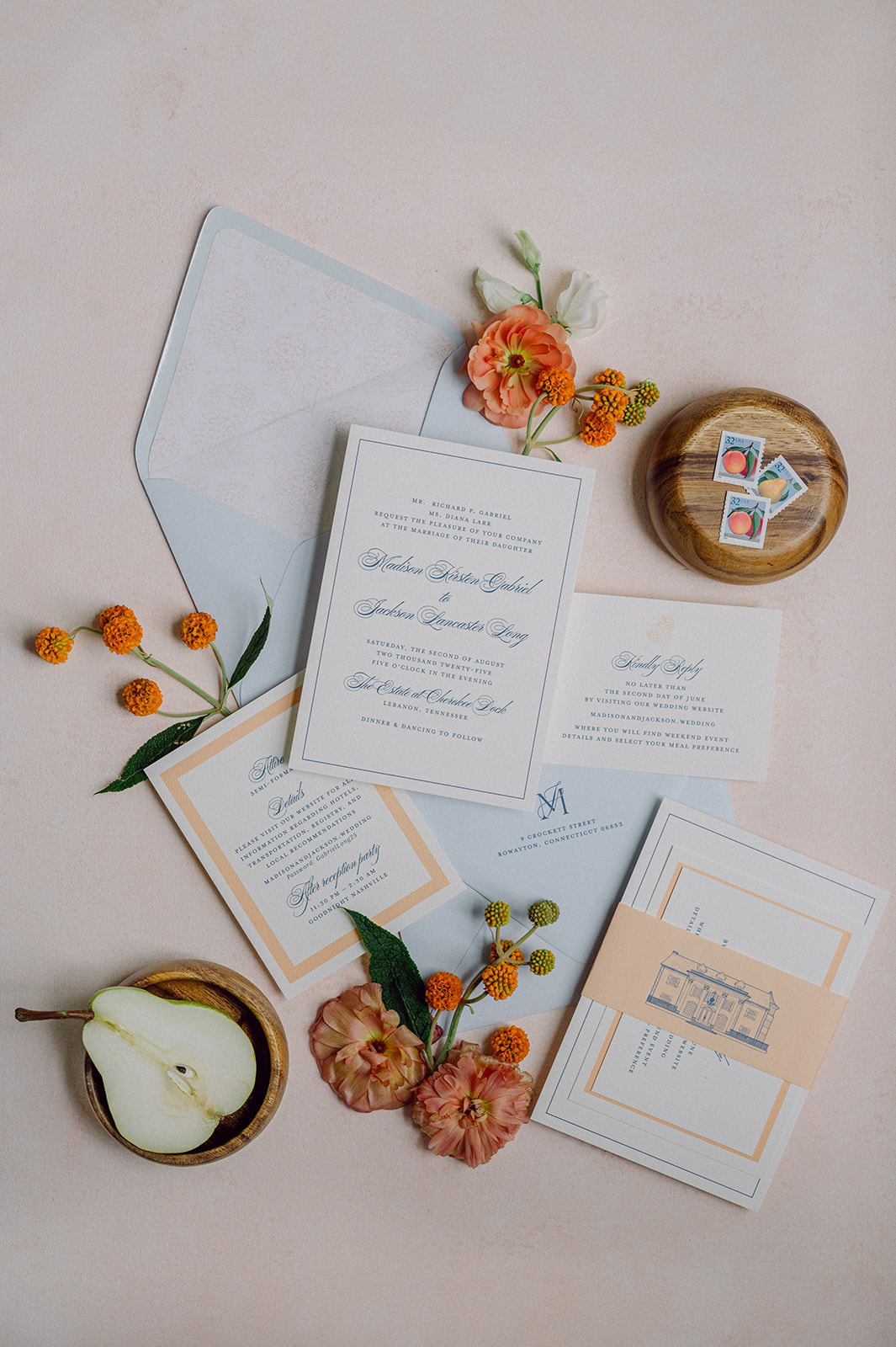 Spring Colors & Playful Personalized Details from Cherokee Dock wedding 