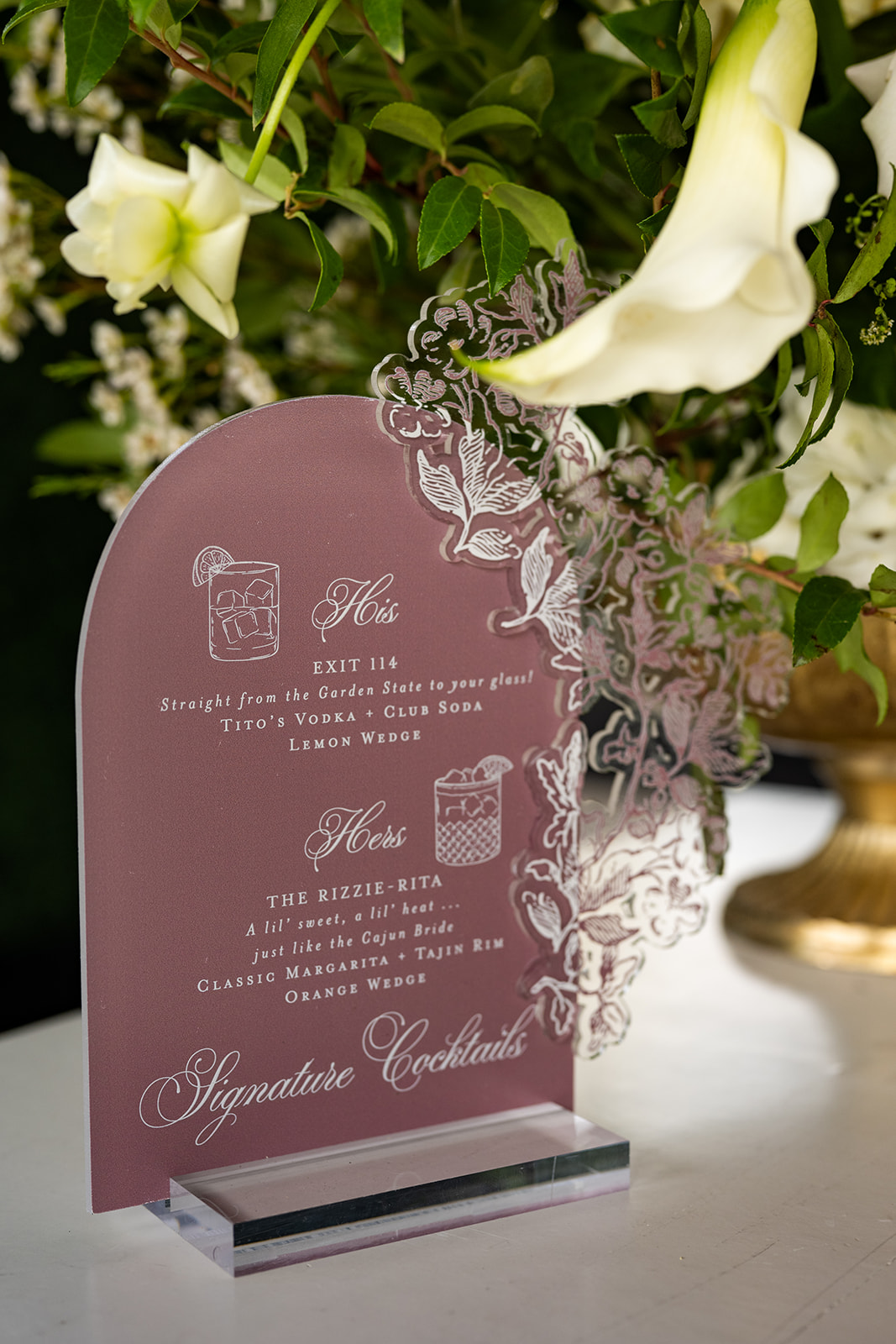 bar sign by Nashville wedding design house