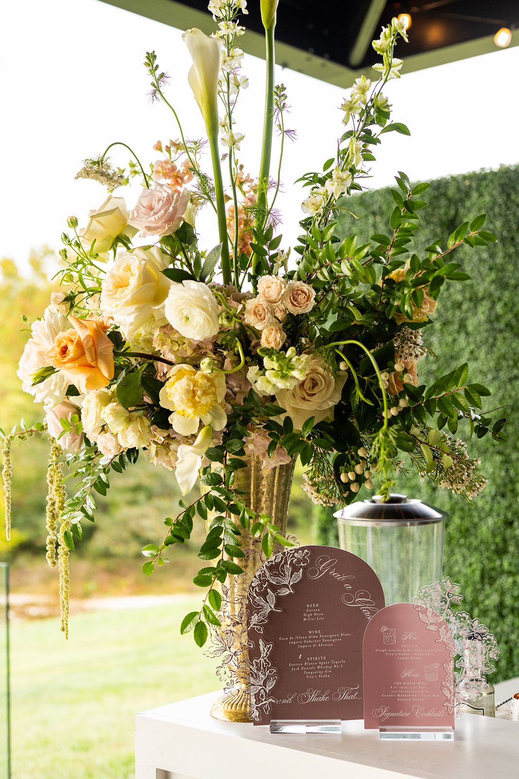 Custom Signage and Details for Nashville Wedding at Diamond Creek Farm 