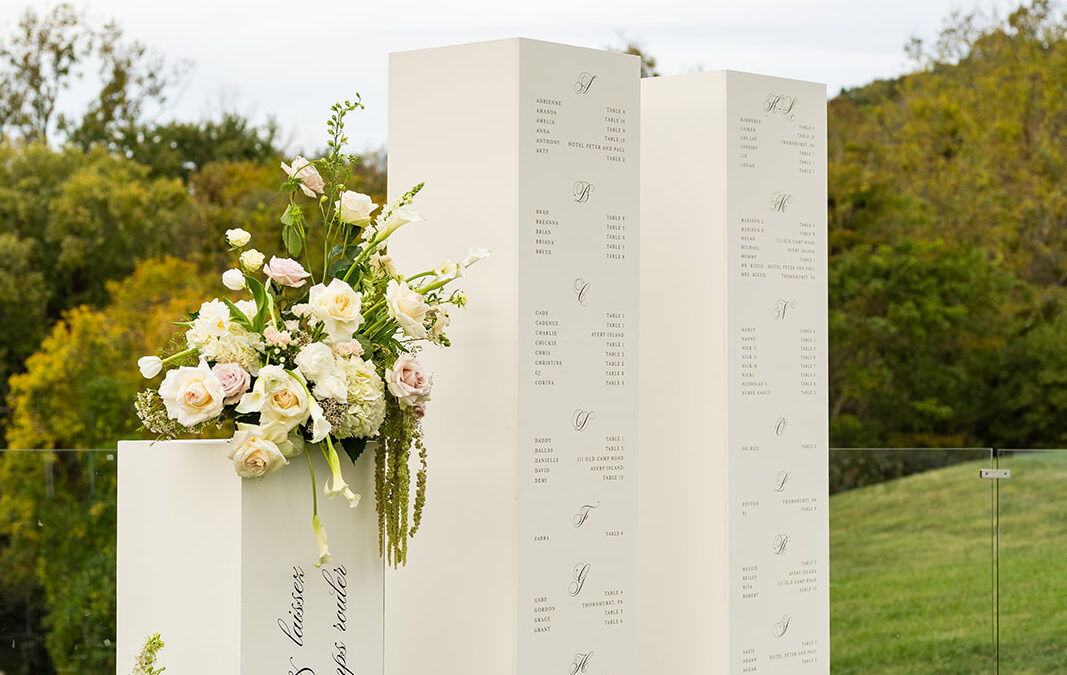 Custom Signage and Details for Nashville Wedding at Diamond Creek Farm