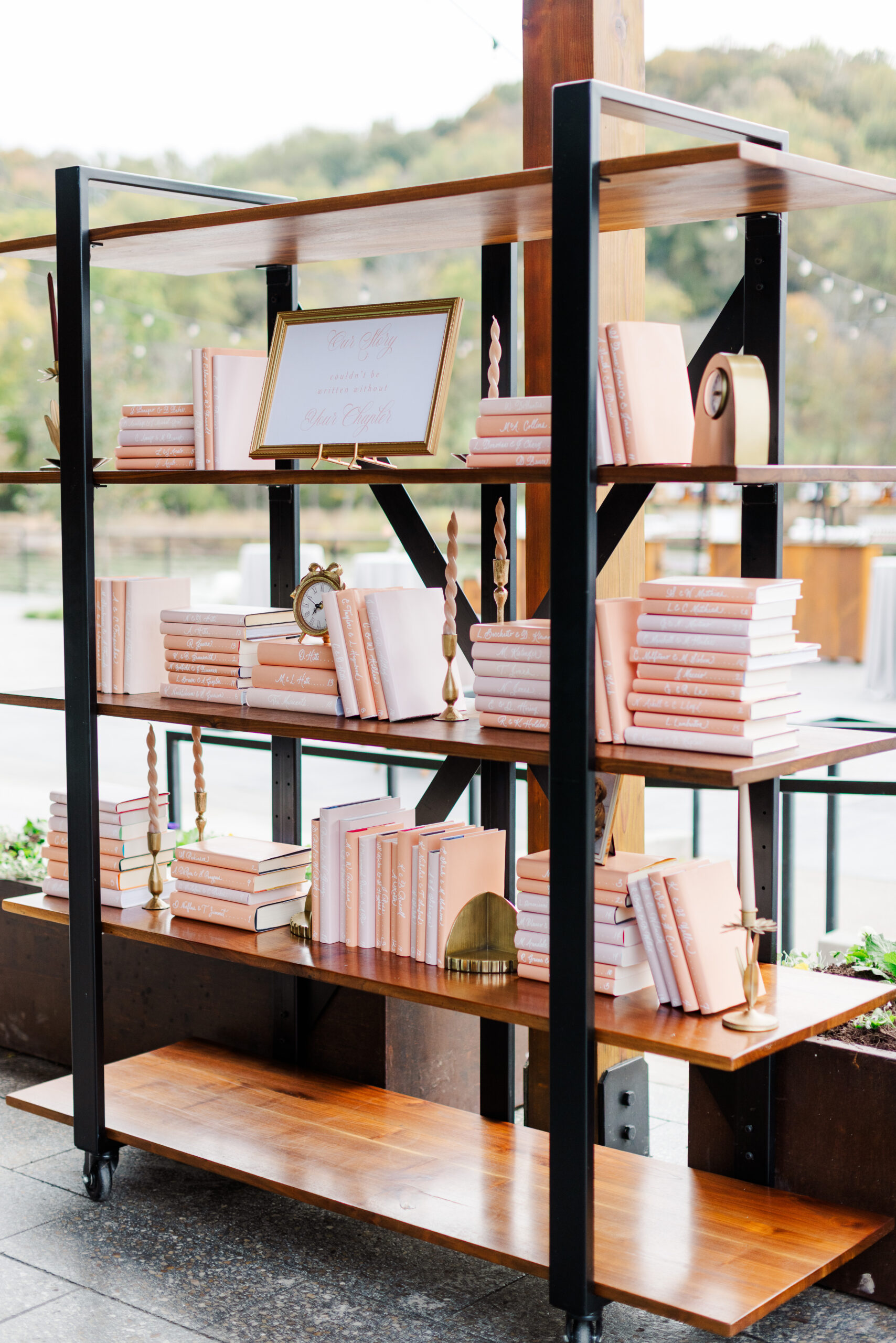 book seating chart from Book-Inspired Wedding Details at Southall Farm & Inn