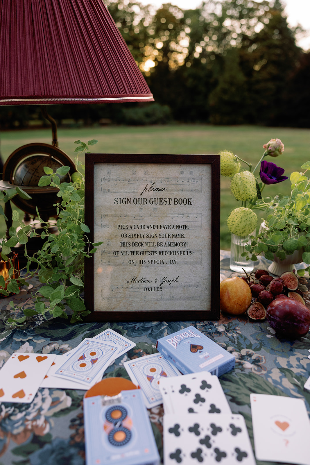 guestbook sign from Elegant Eustis Estate Wedding with Playful, Personal Details