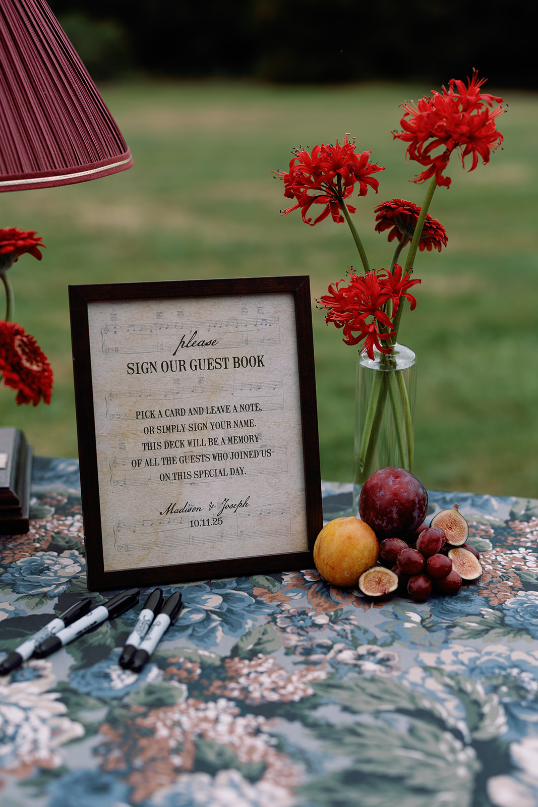 guestbook sign from Elegant Eustis Estate Wedding with Playful, Personal Details