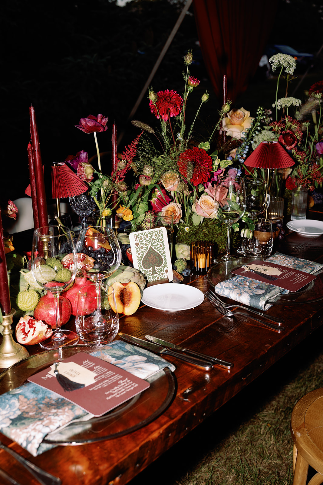 wedding tablescape from Elegant Eustis Estate Wedding with Playful, Personal Details