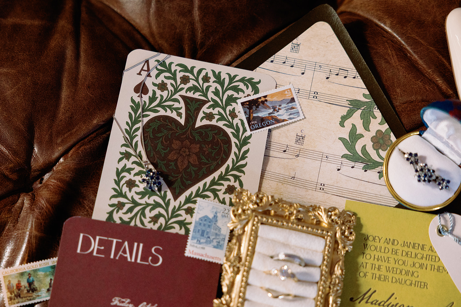 Elegant Eustis Estate Wedding Invitations