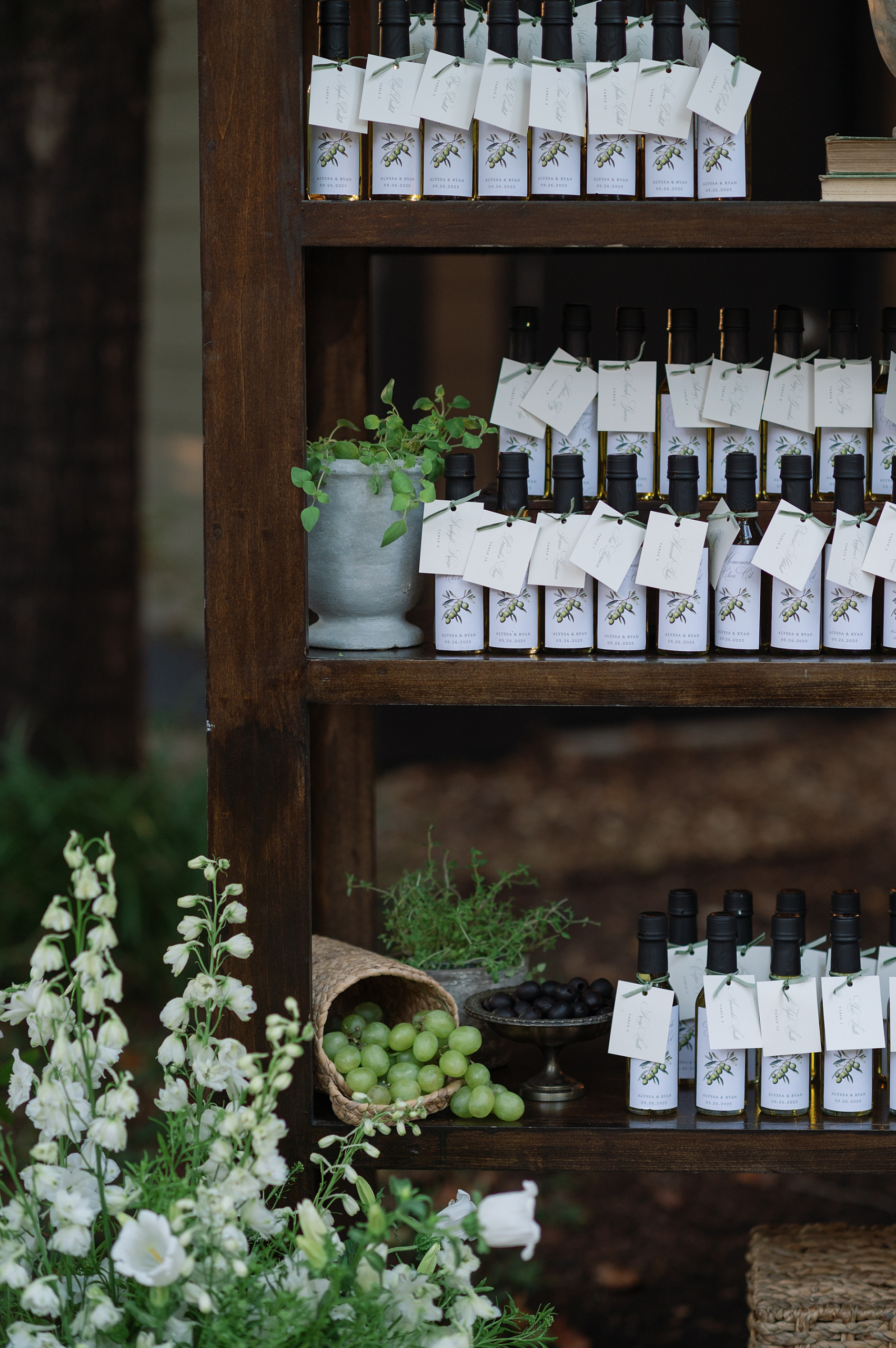 Custom Olive Oil Seating Chart  