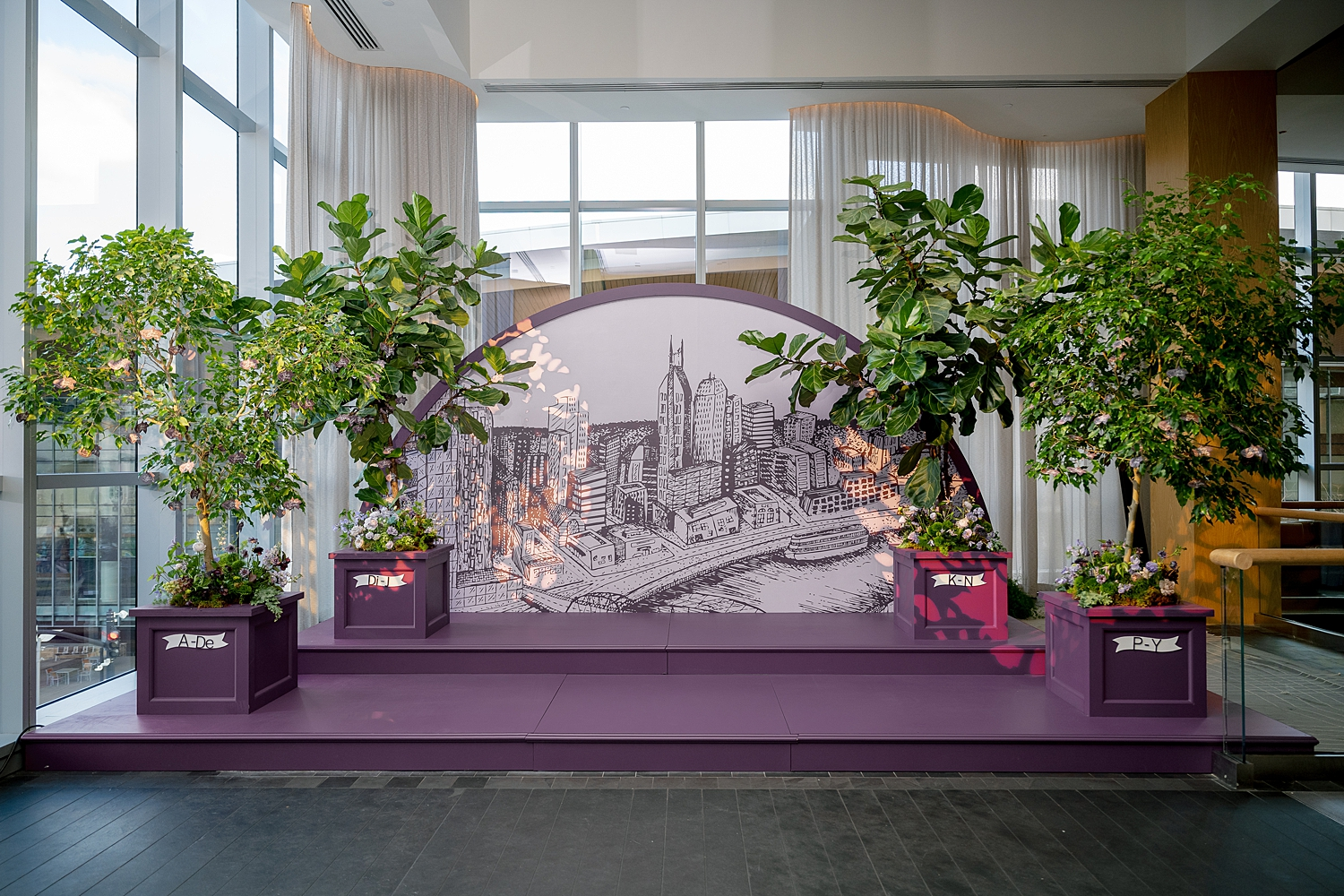 custom seating chart and elevated event details for WIPA Gala