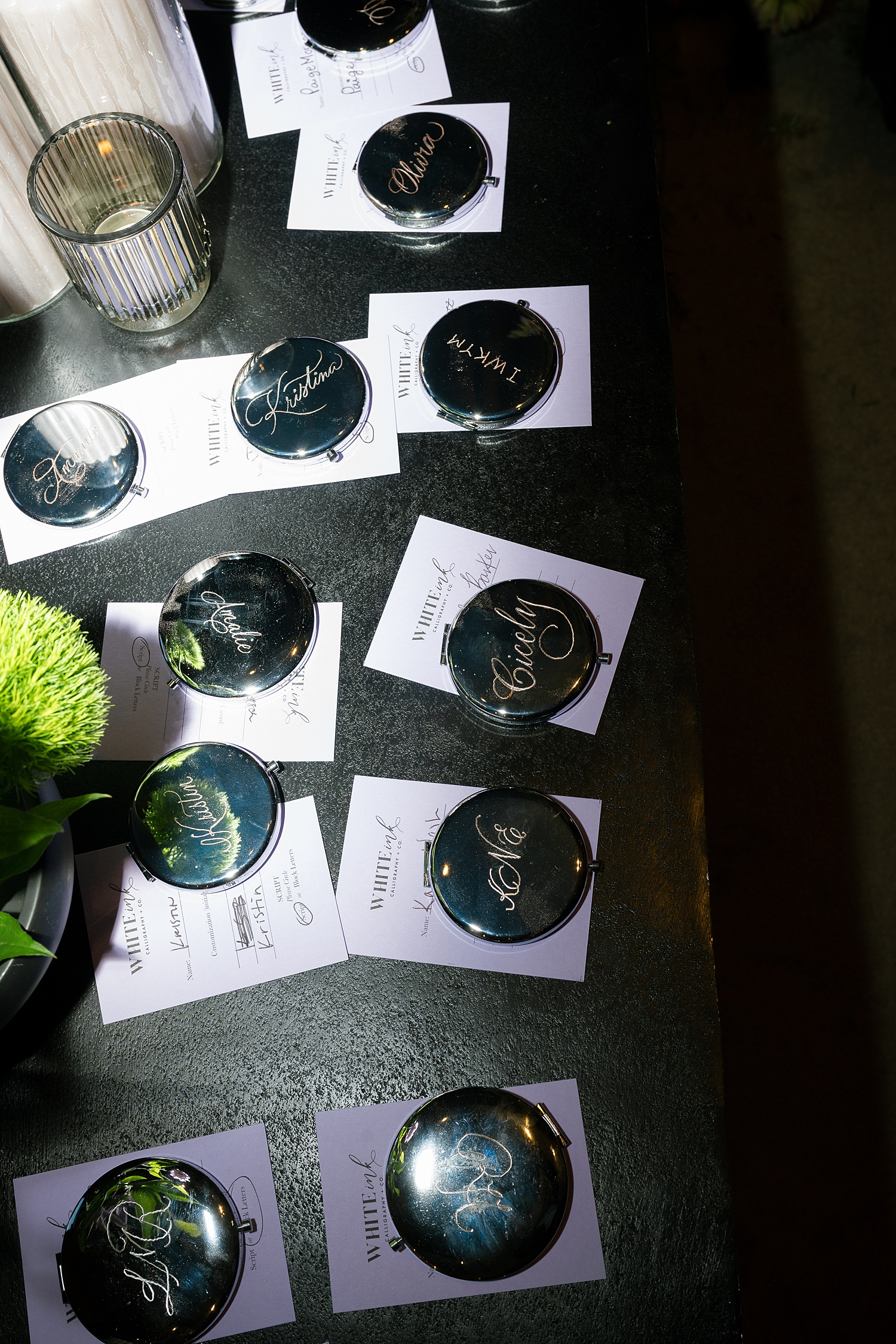 compact mirrors engraved for each guest at WIPA Nashville gala 