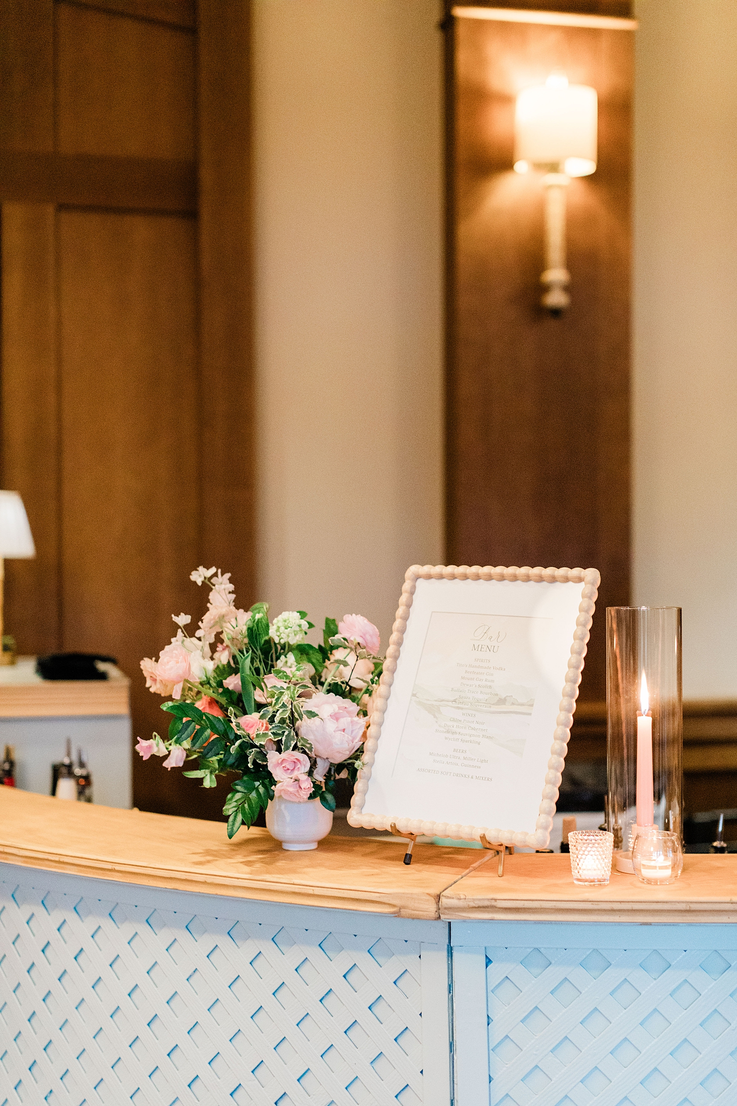 Spring Garden Wedding Details at The Sewanee Inn