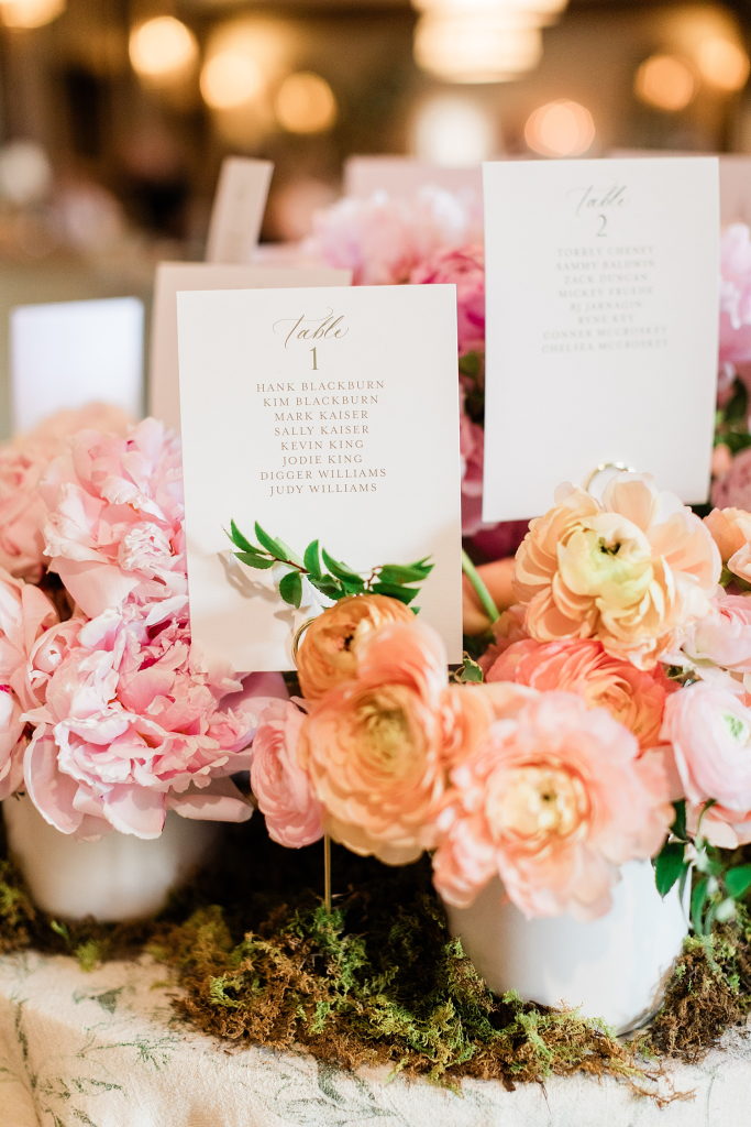 Spring Garden Wedding Details at The Sewanee Inn
