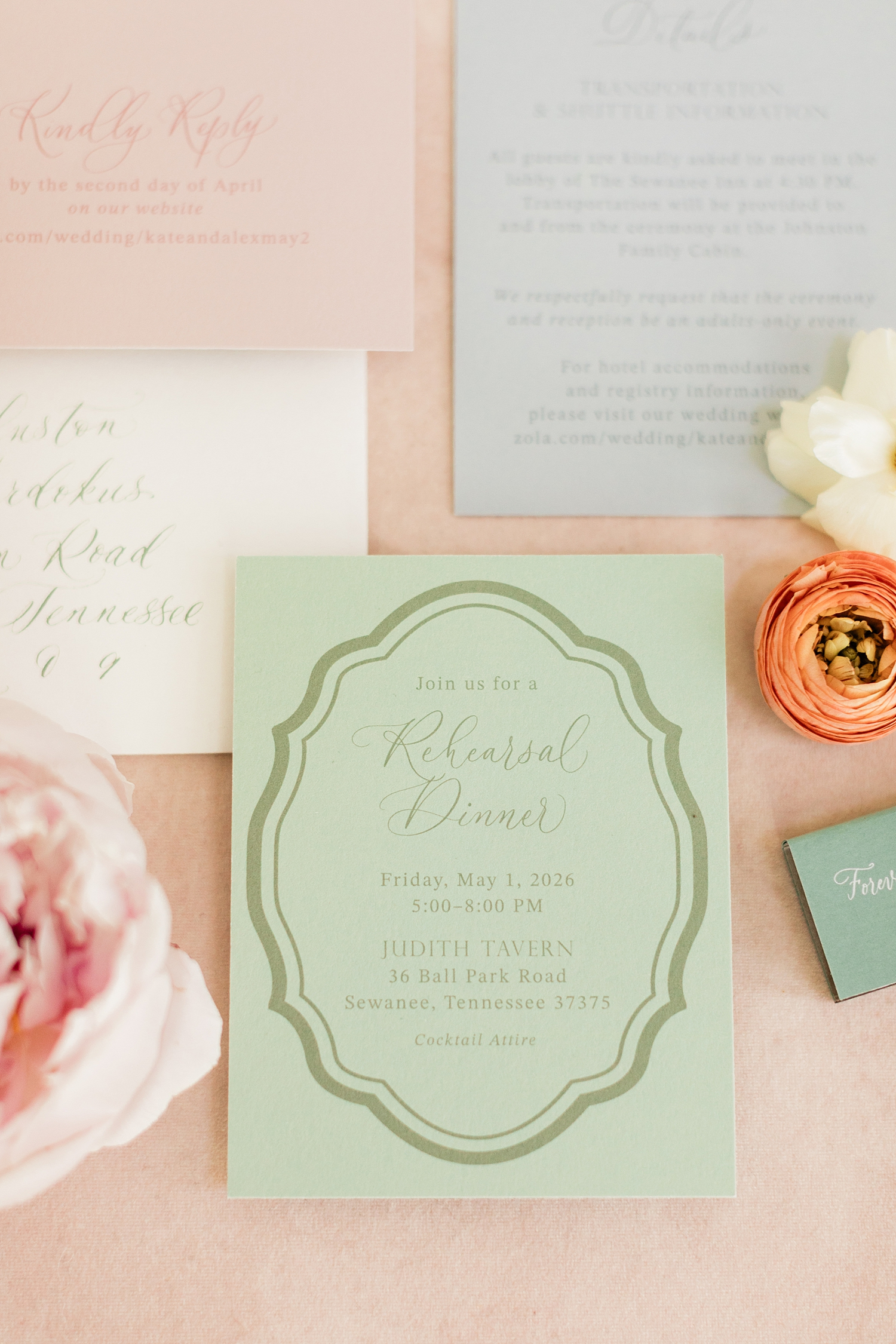 soft spring colors for papergoods