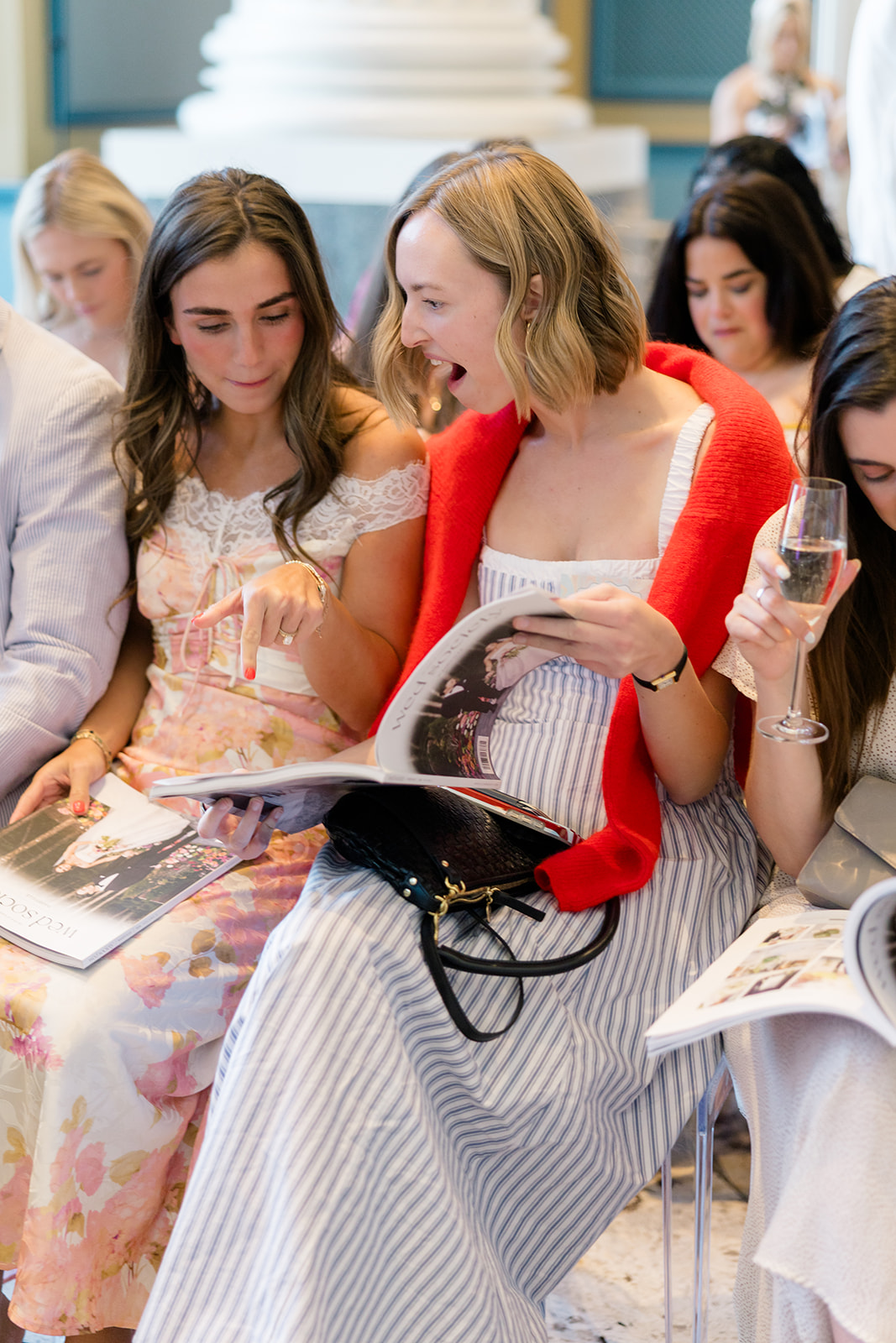 Wed Society Nashville Book of Weddings Event with Marble Artwork and Swan Details